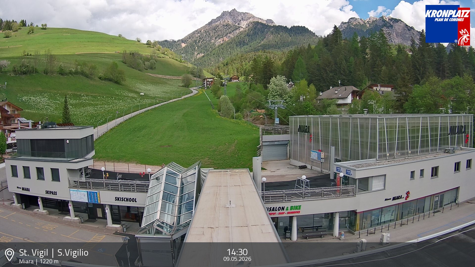 Archiv Foto Webcam Talstation Miara, Kronplatz