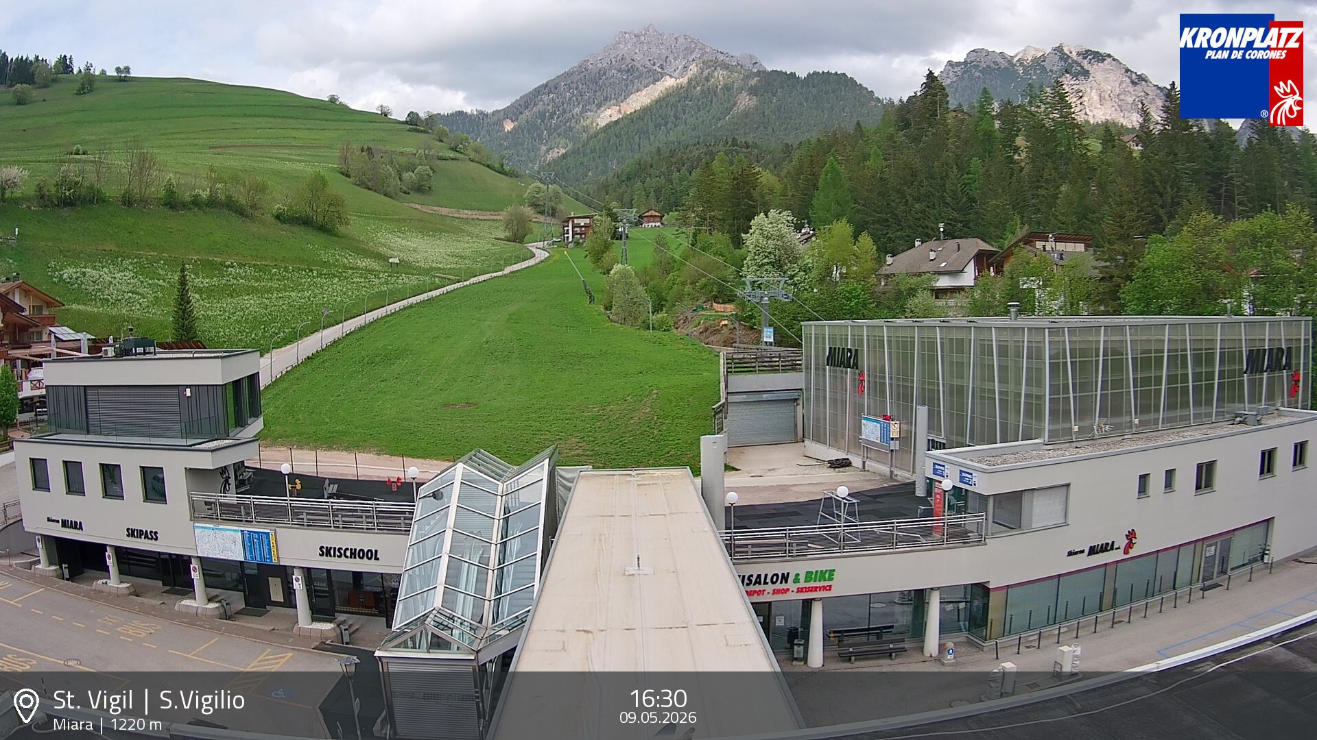 Archiv Foto Webcam Talstation Miara, Kronplatz