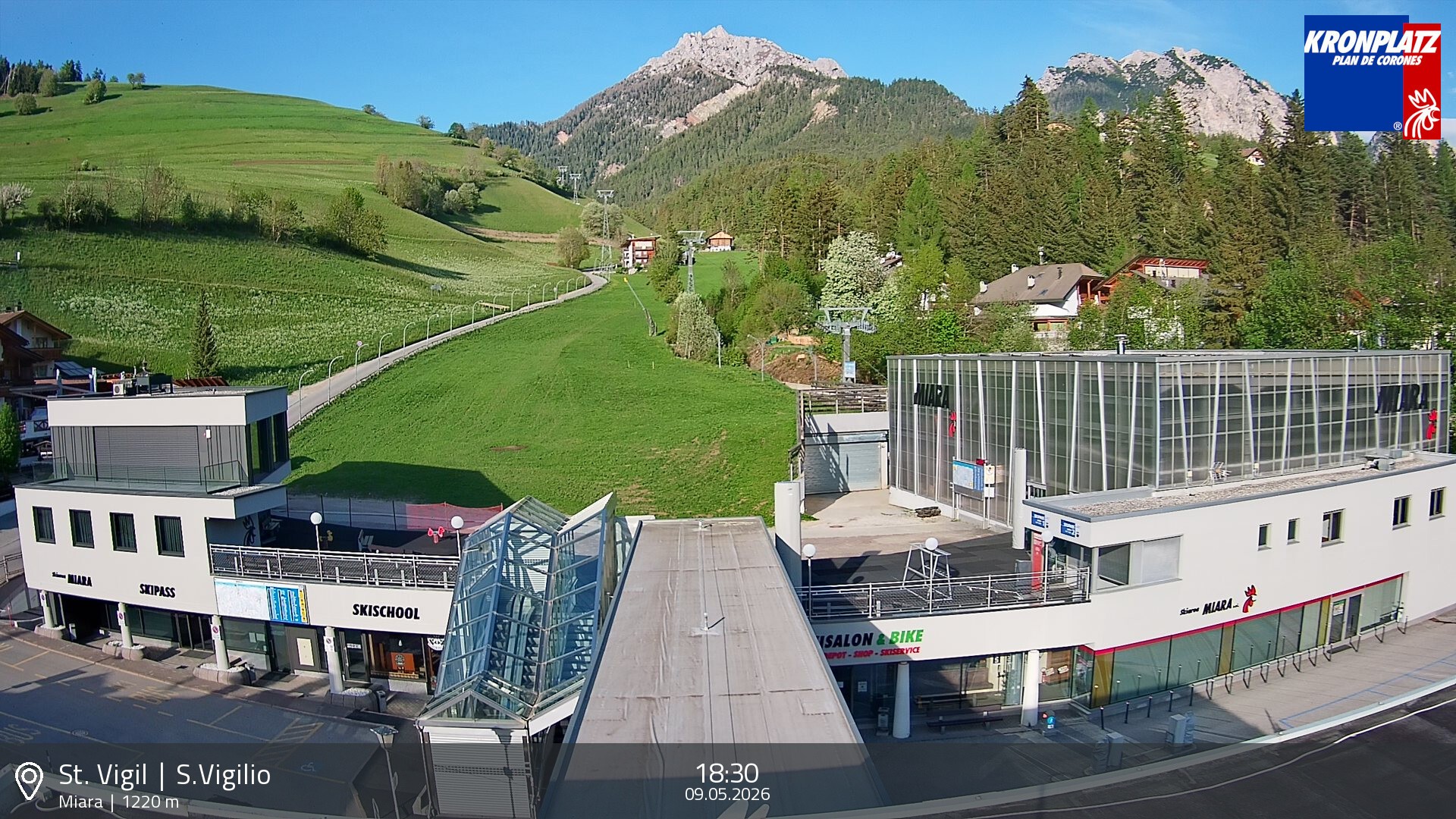 Archiv Foto Webcam Talstation Miara, Kronplatz