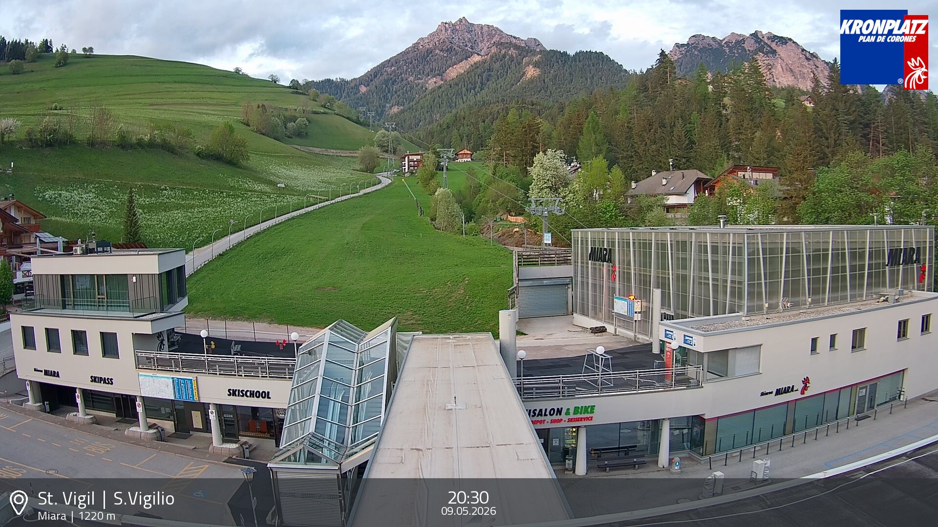 Archiv Foto Webcam Talstation Miara, Kronplatz