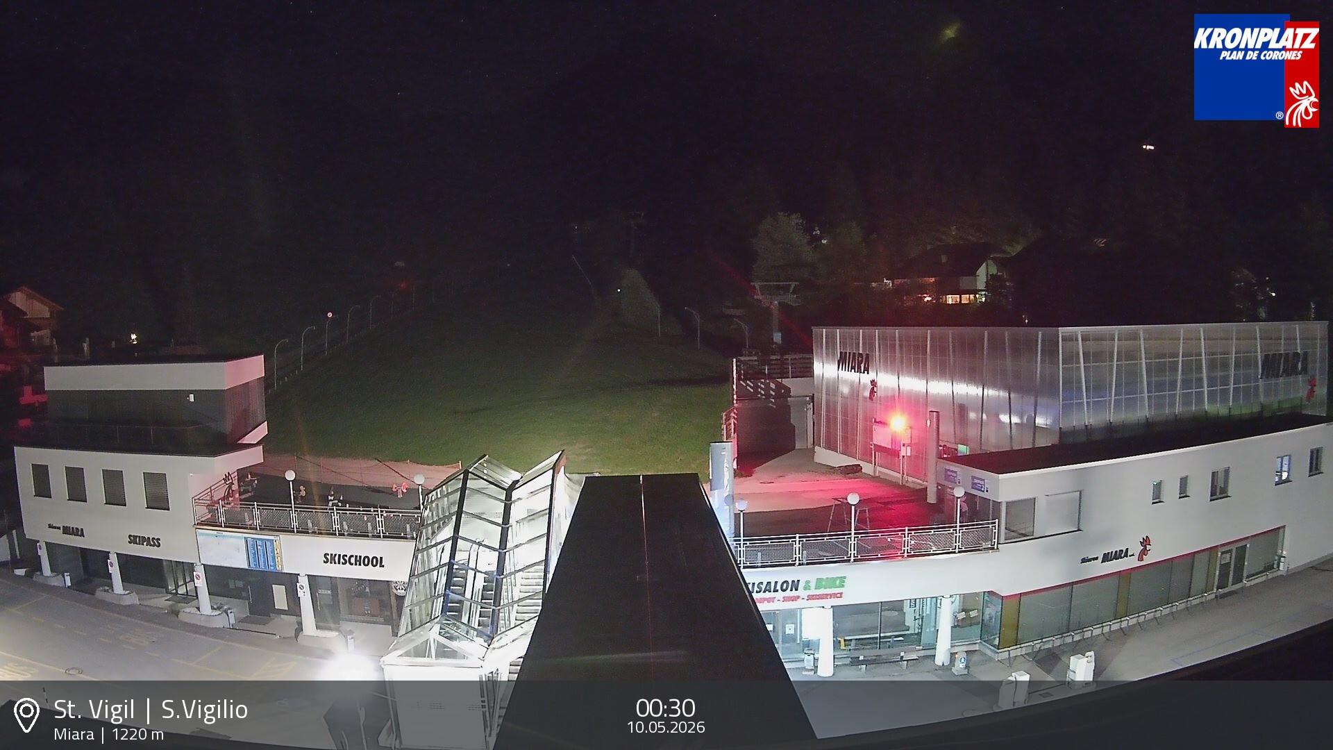 Archived image Webcam Base station Miara, Plan de Corones