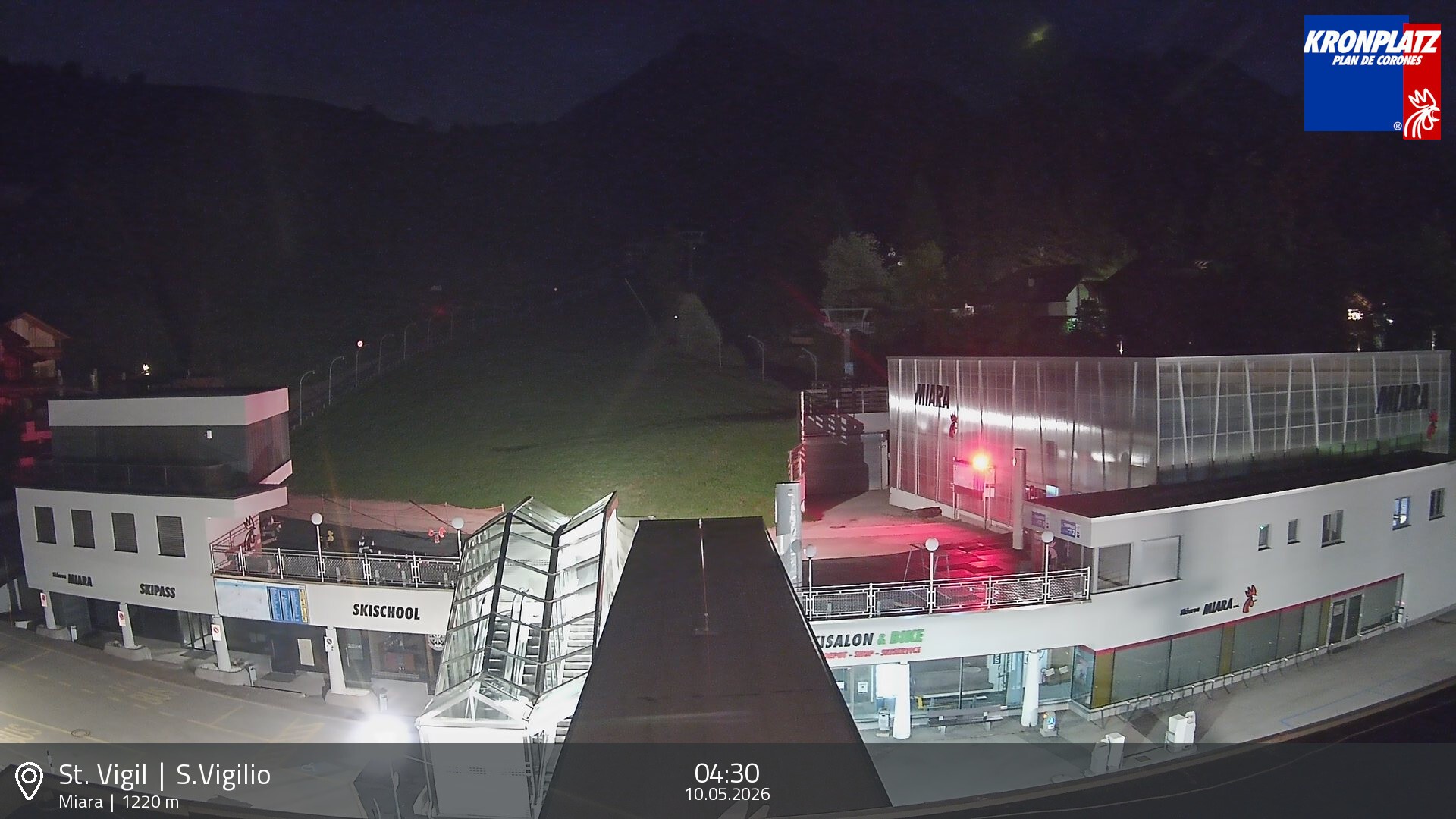 Archived image Webcam Base station Miara, Plan de Corones