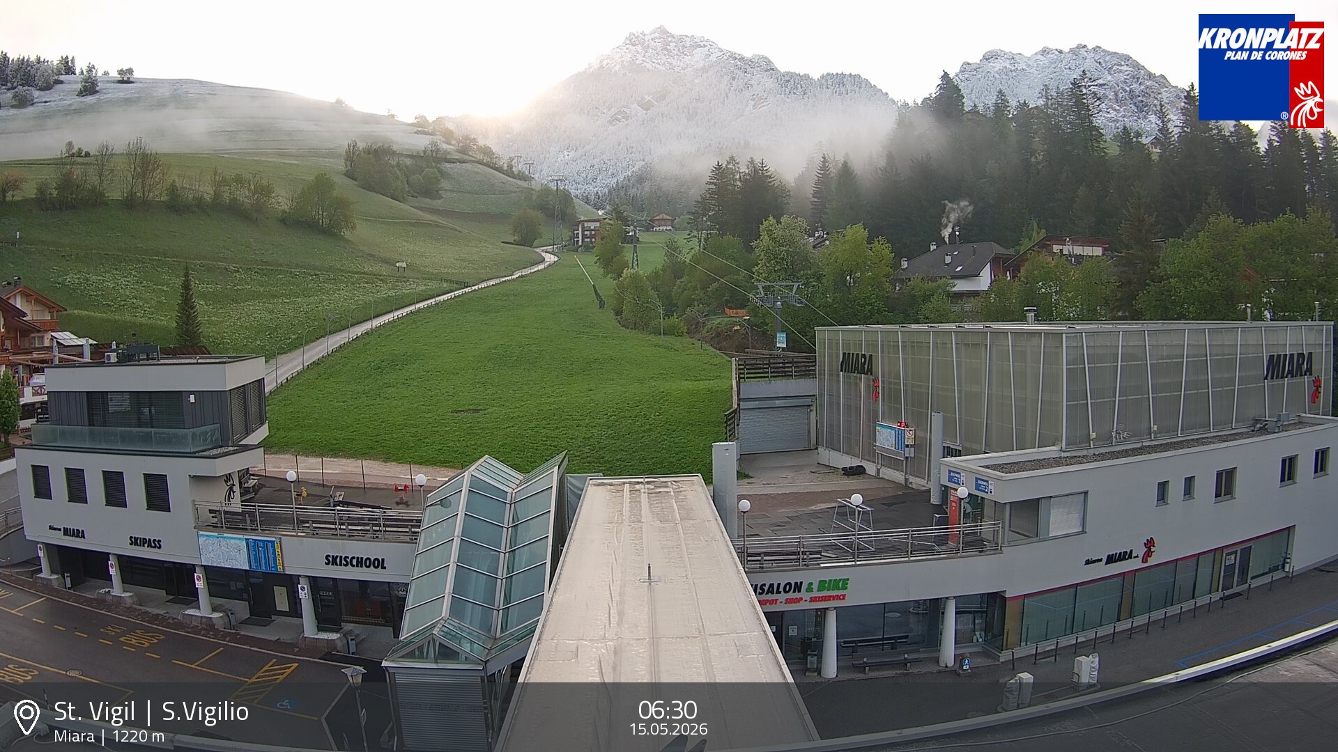 Archiv Foto Webcam Talstation Miara, Kronplatz