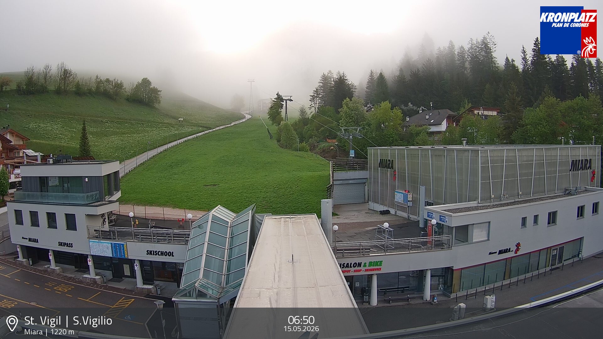 Archiv Foto Webcam Talstation Miara, Kronplatz