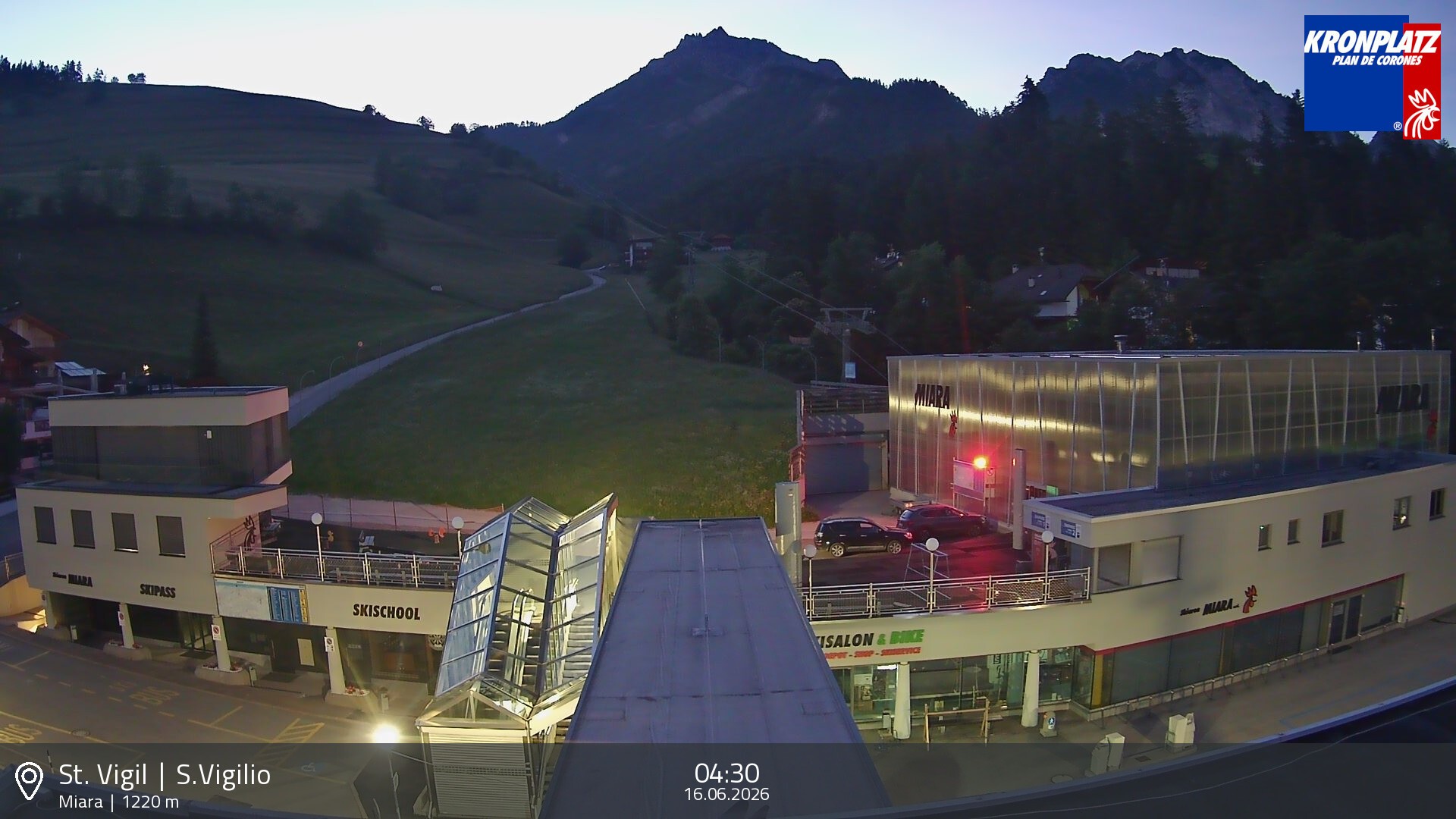 Archiv Foto Webcam Talstation Miara, Kronplatz