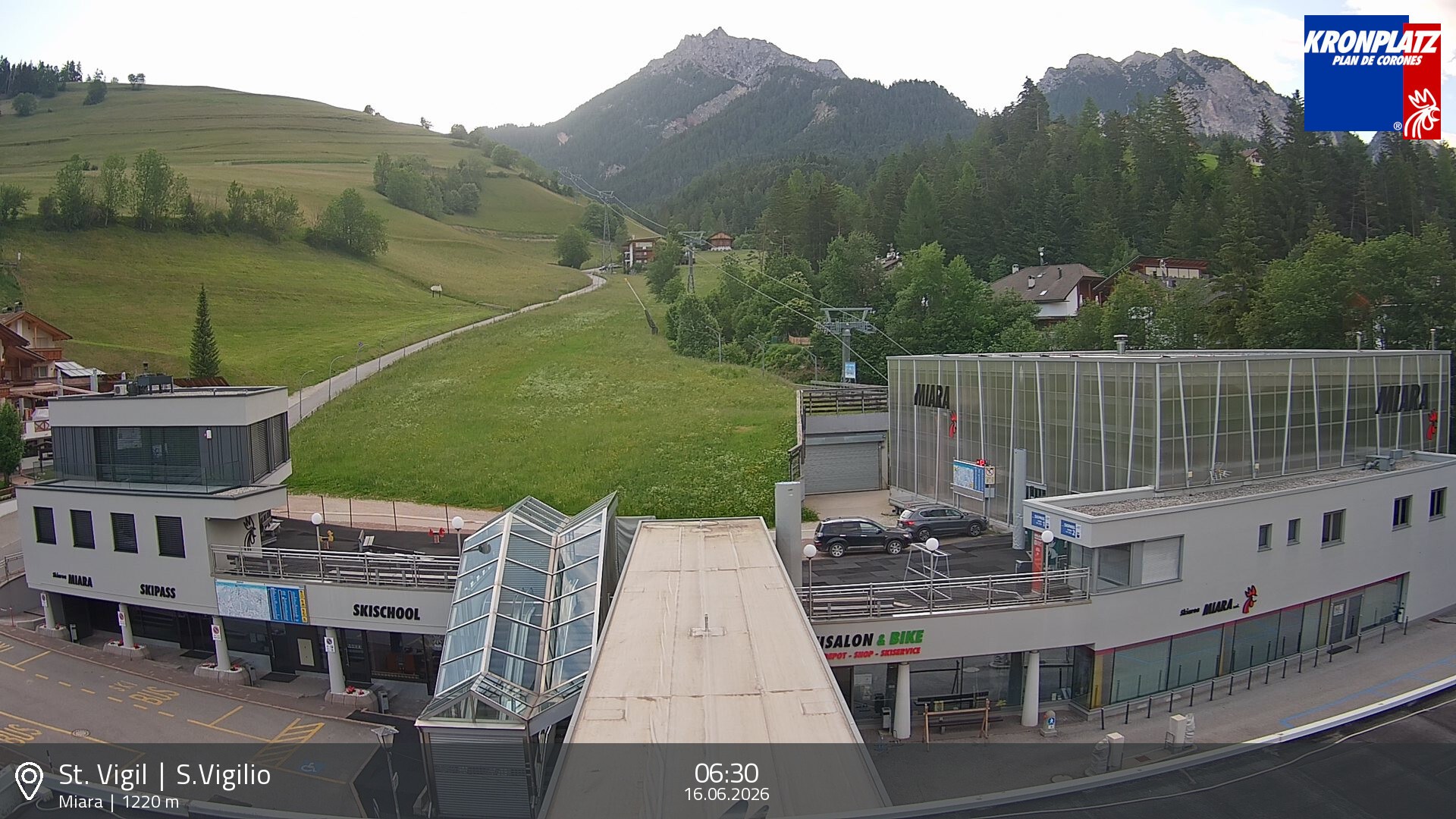 Archiv Foto Webcam Talstation Miara, Kronplatz