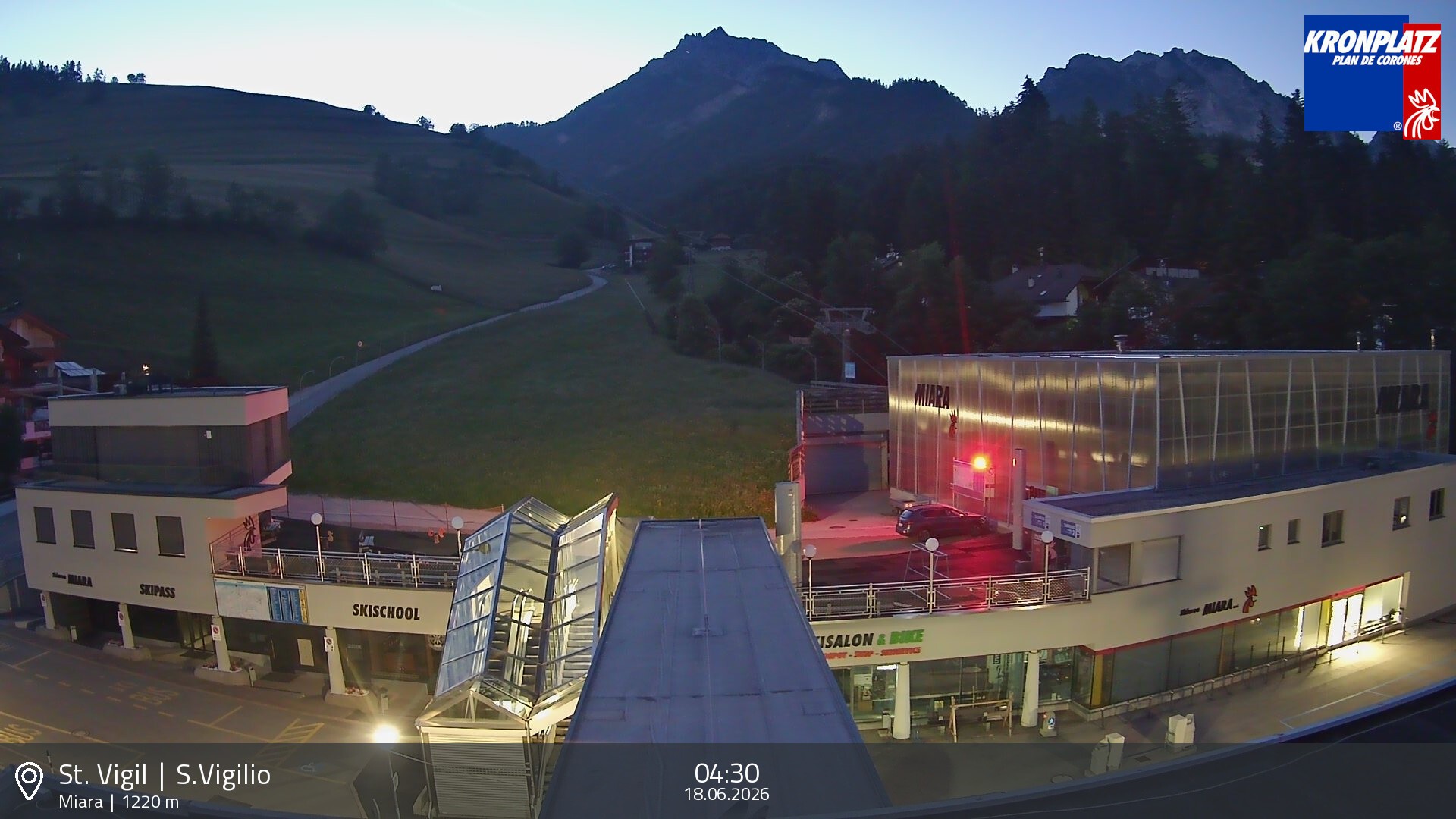 Archiv Foto Webcam Talstation Miara, Kronplatz