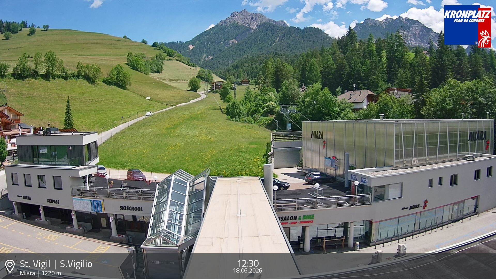 Archiv Foto Webcam Talstation Miara, Kronplatz