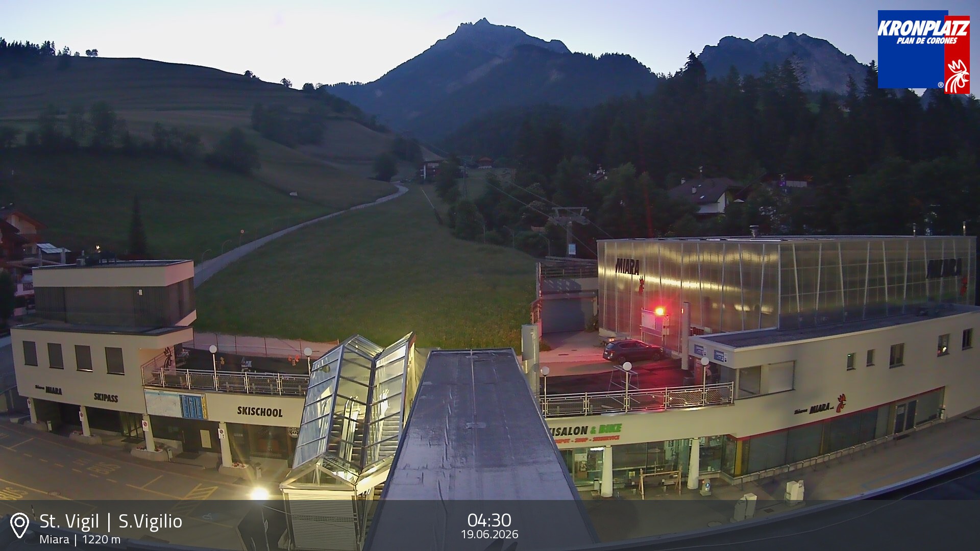 Archiv Foto Webcam Talstation Miara, Kronplatz