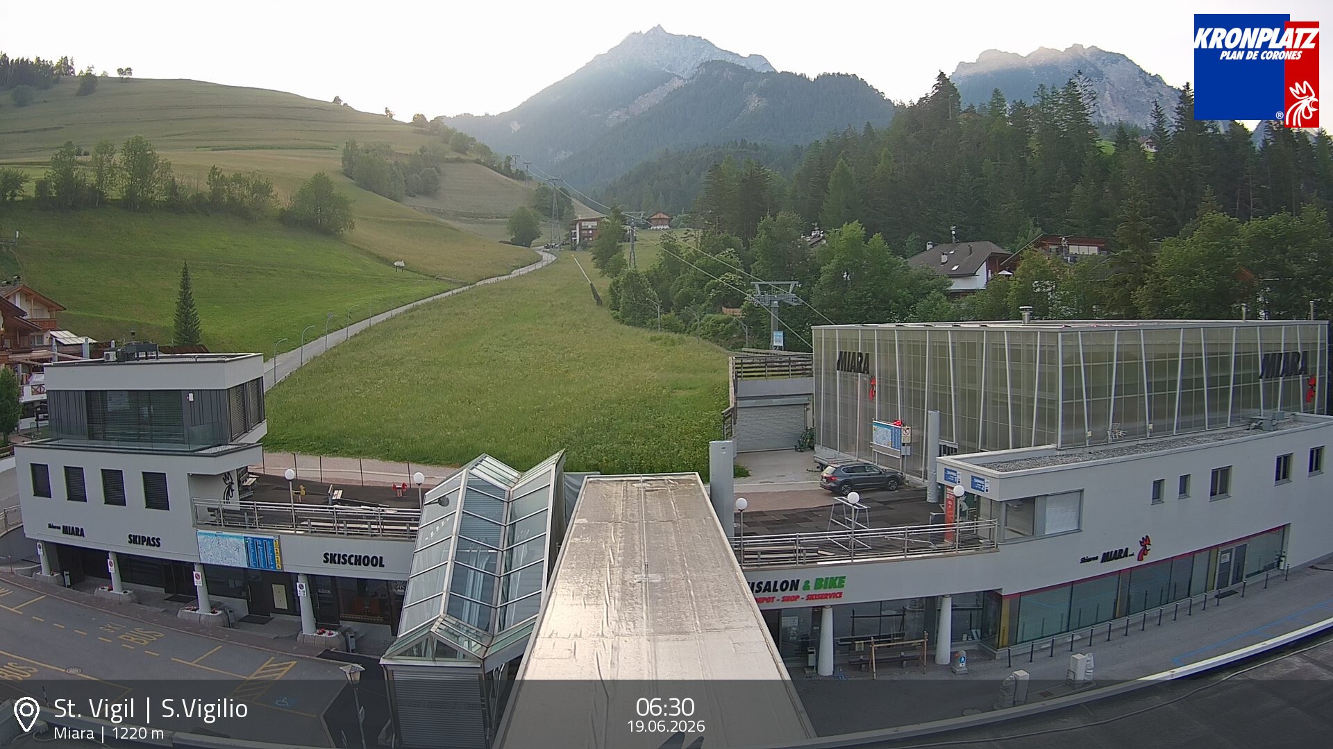 Archiv Foto Webcam Talstation Miara, Kronplatz