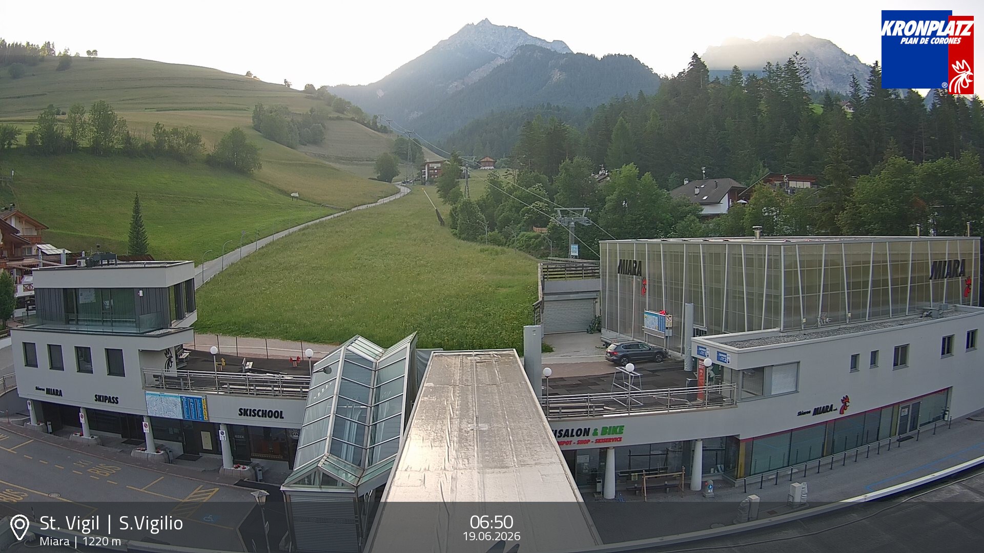 Archiv Foto Webcam Talstation Miara, Kronplatz