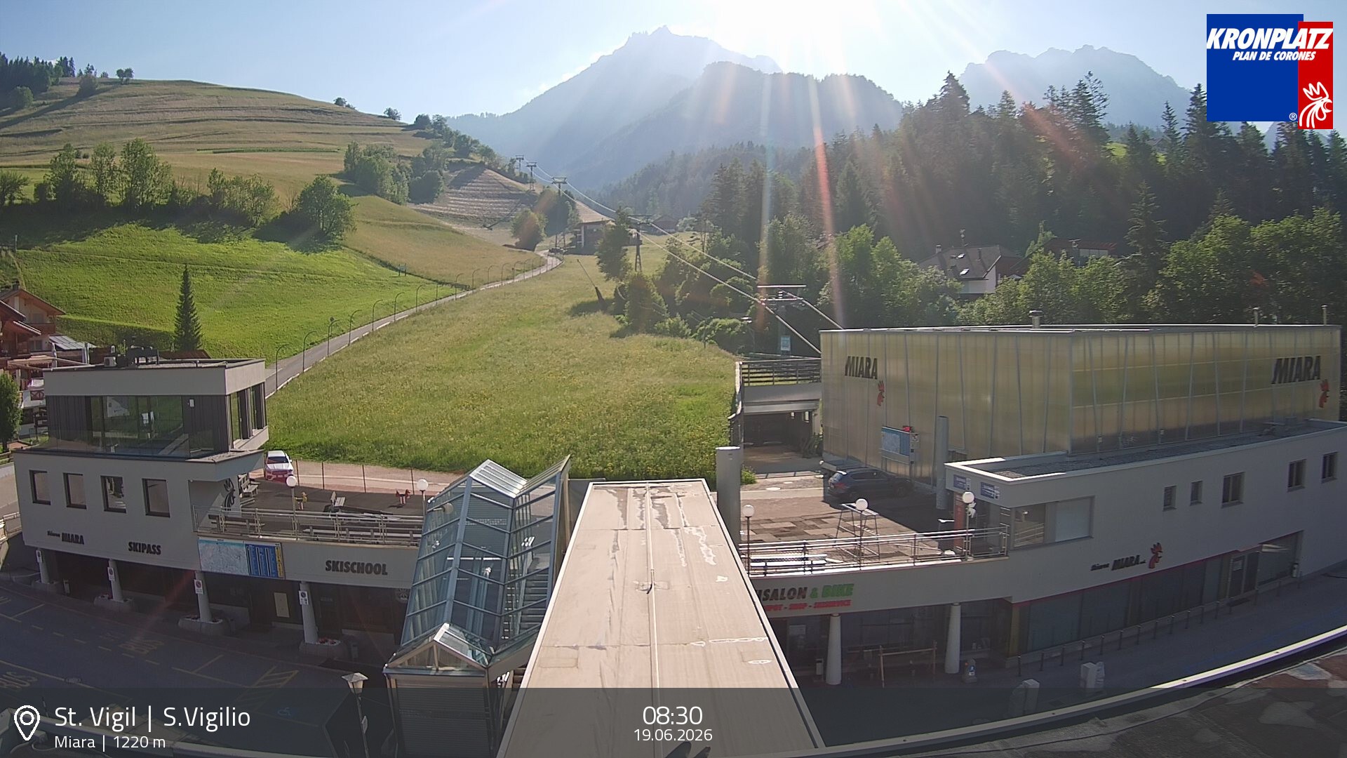 Archiv Foto Webcam Talstation Miara, Kronplatz
