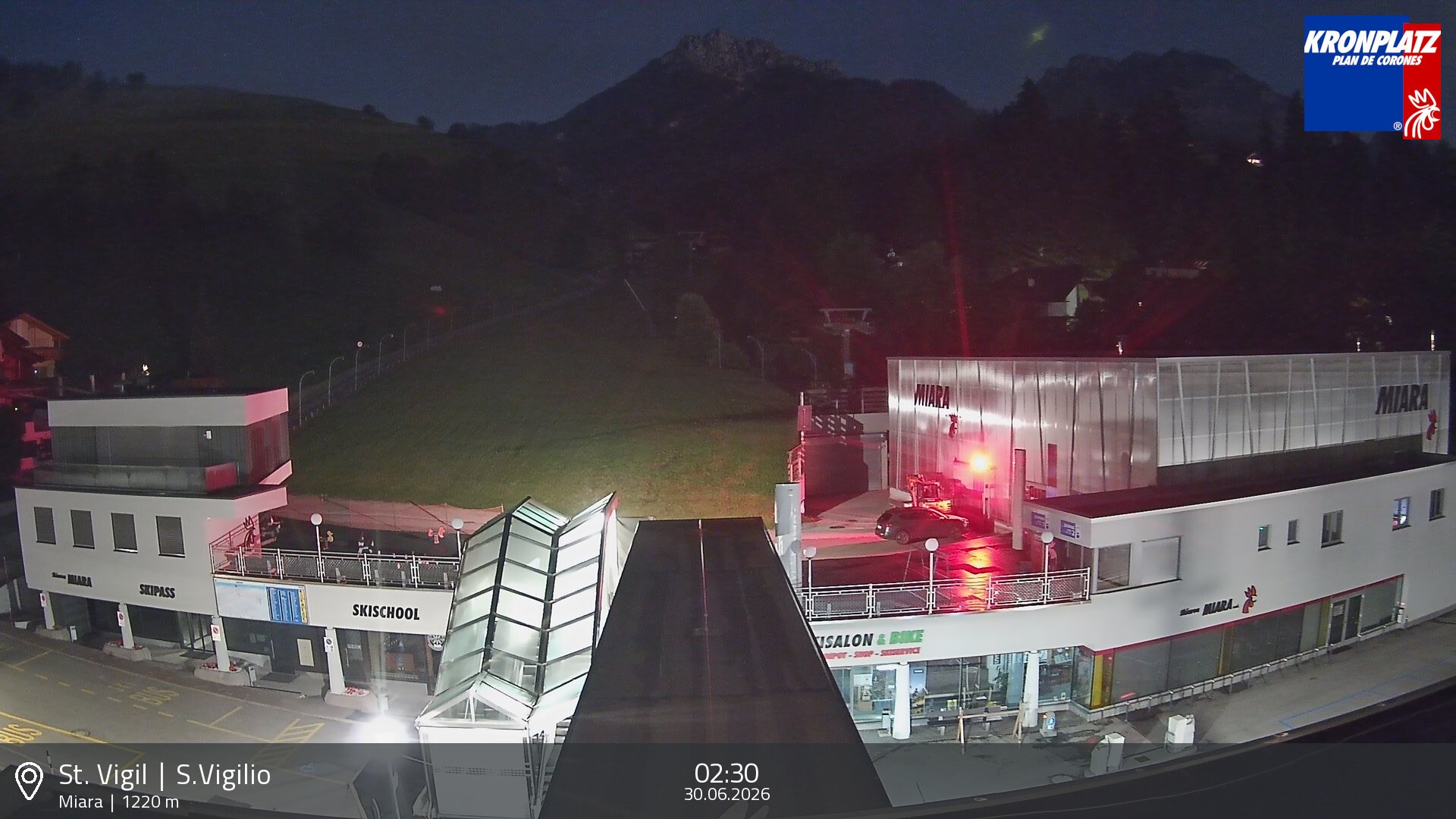 Archiv Foto Webcam Talstation Miara, Kronplatz