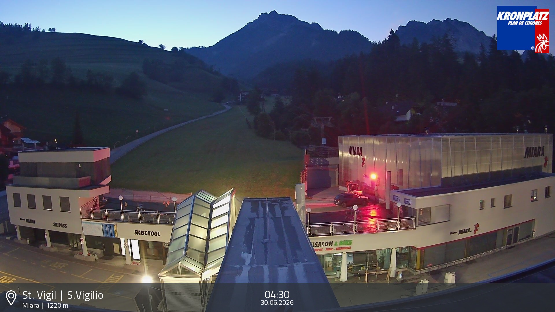 Archiv Foto Webcam Talstation Miara, Kronplatz
