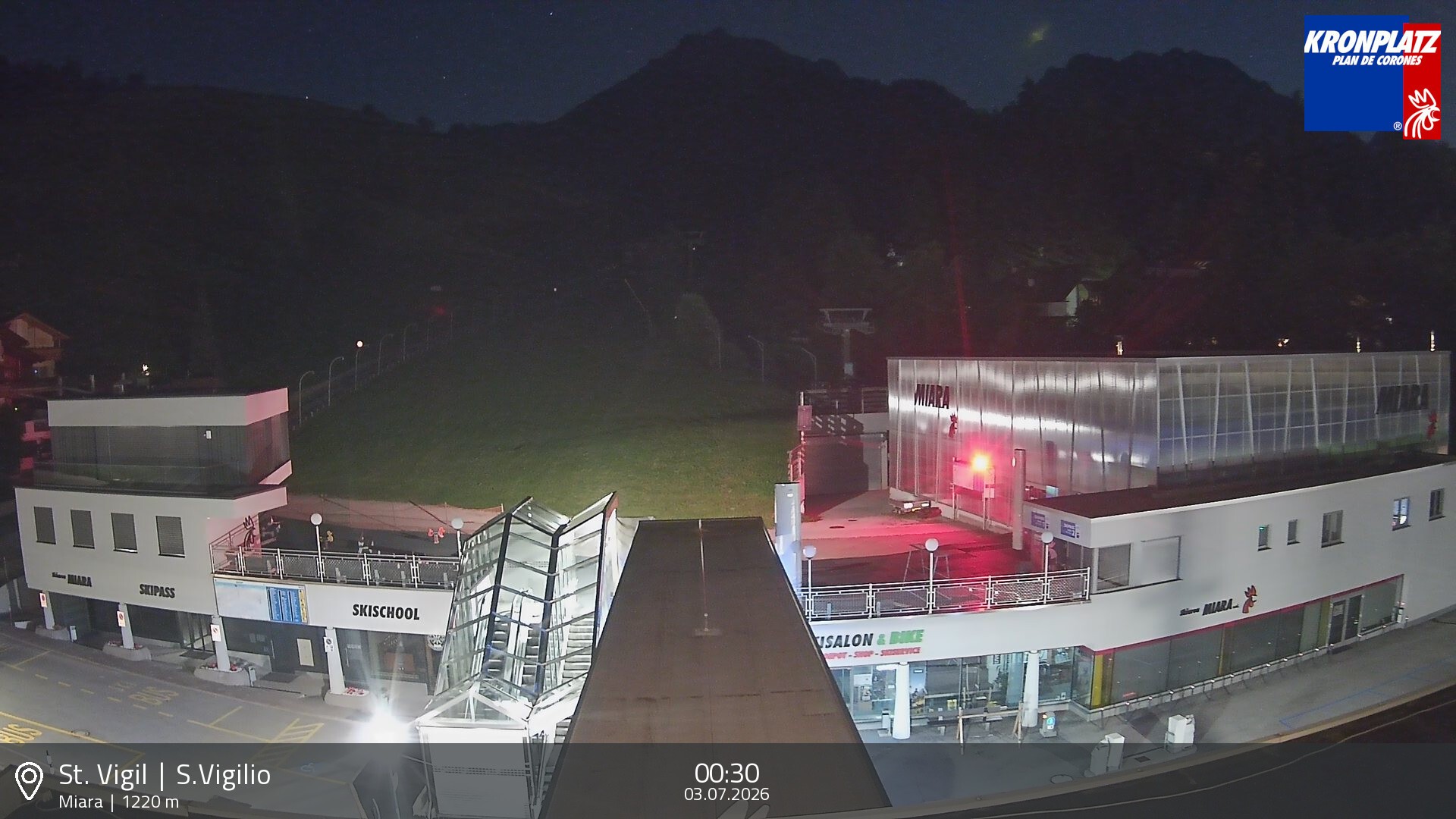 Archiv Foto Webcam Talstation Miara, Kronplatz
