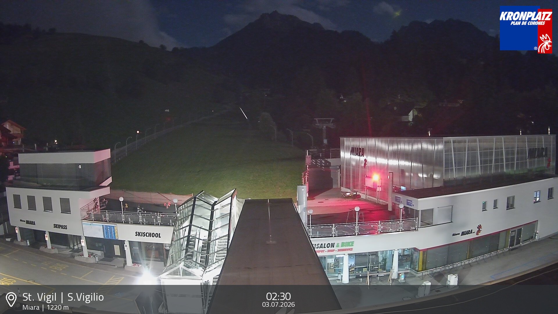 Archiv Foto Webcam Talstation Miara, Kronplatz