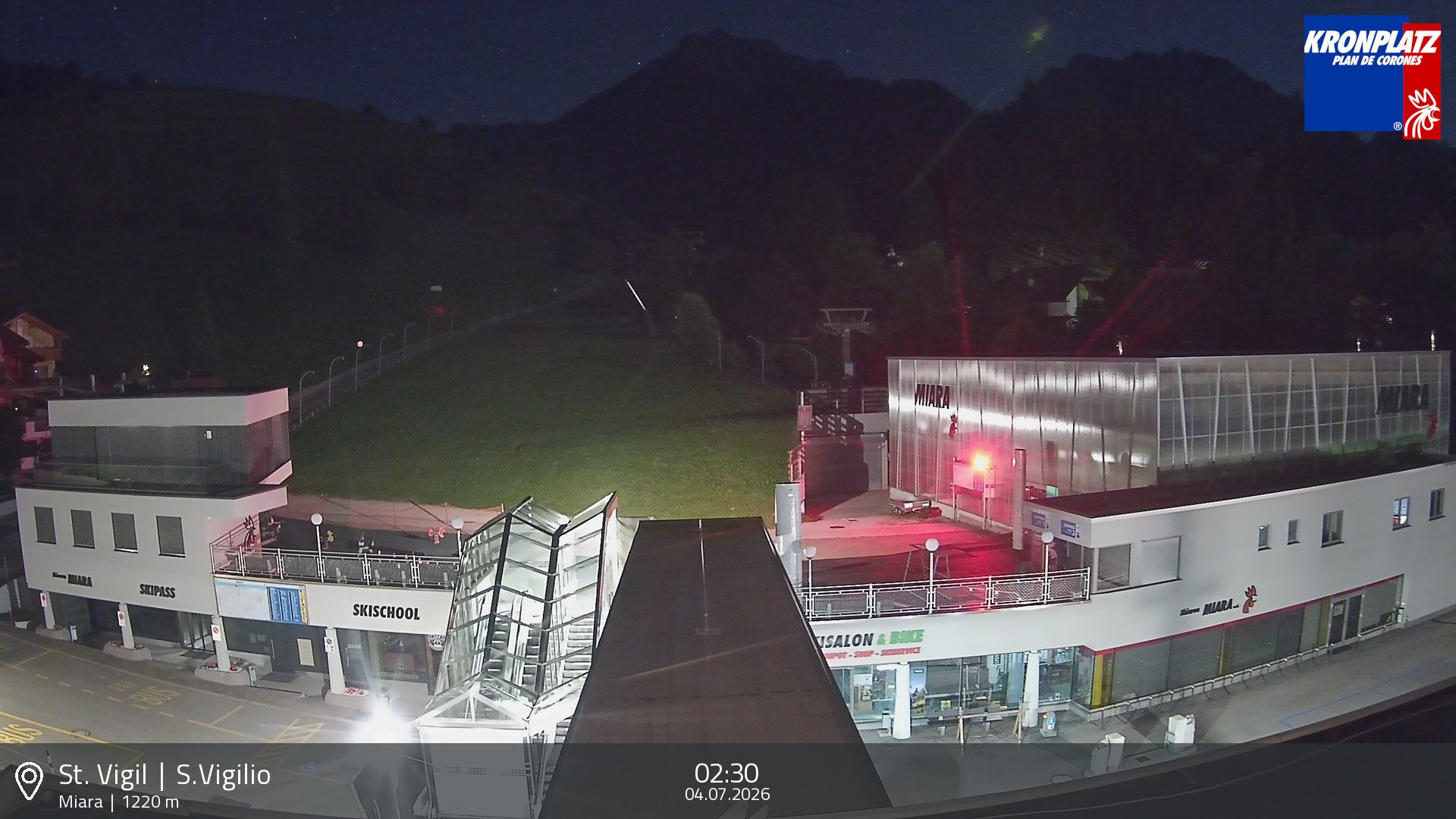 Archived image Webcam Base station Miara, Plan de Corones