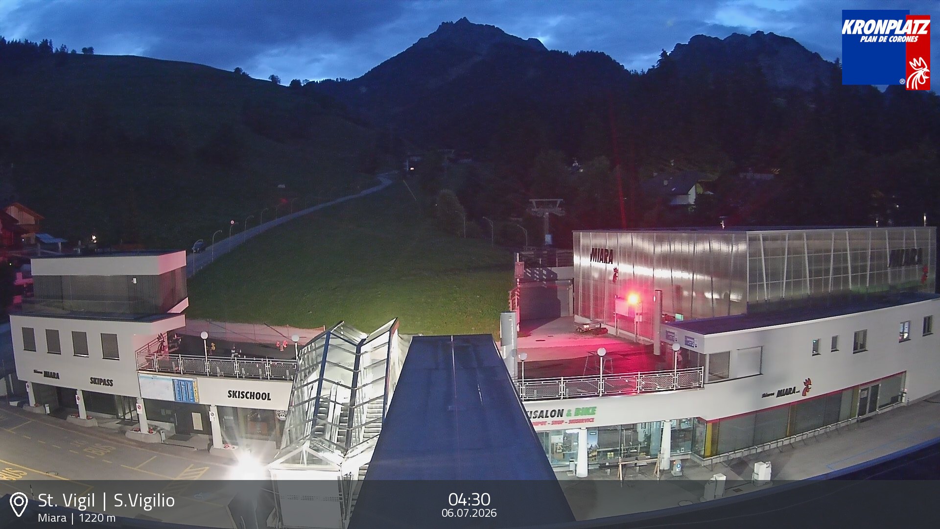 Archiv Foto Webcam Talstation Miara, Kronplatz