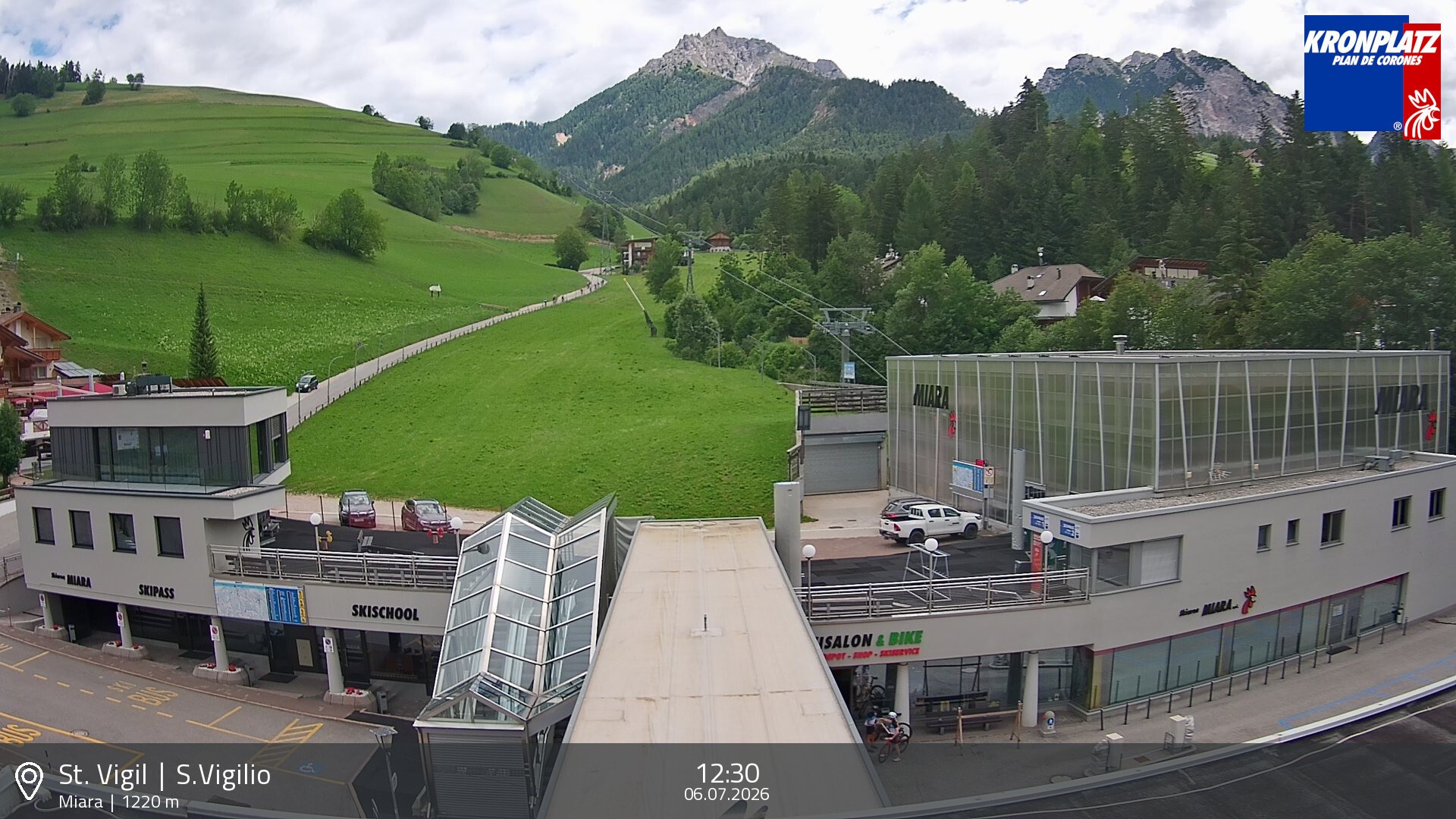 Archiv Foto Webcam Talstation Miara, Kronplatz