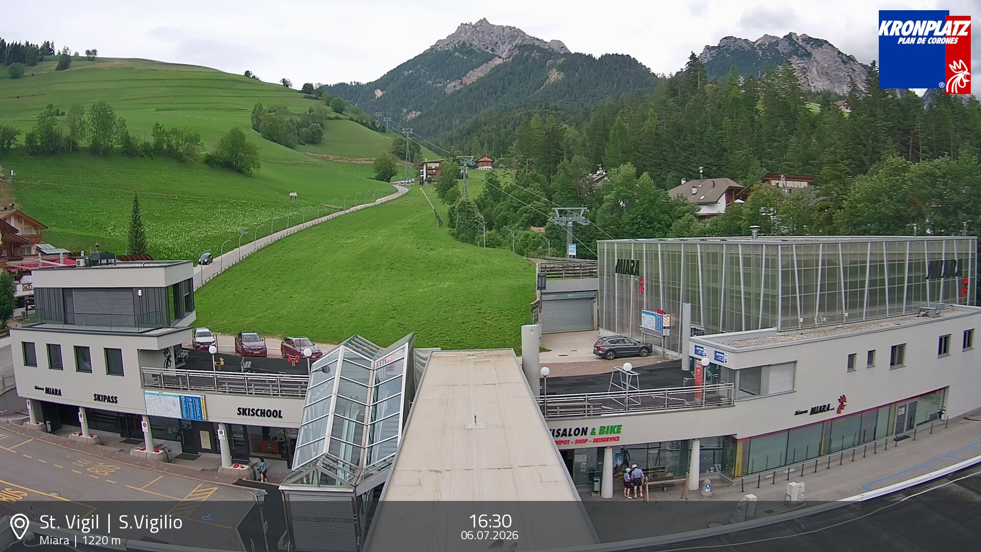 Archiv Foto Webcam Talstation Miara, Kronplatz