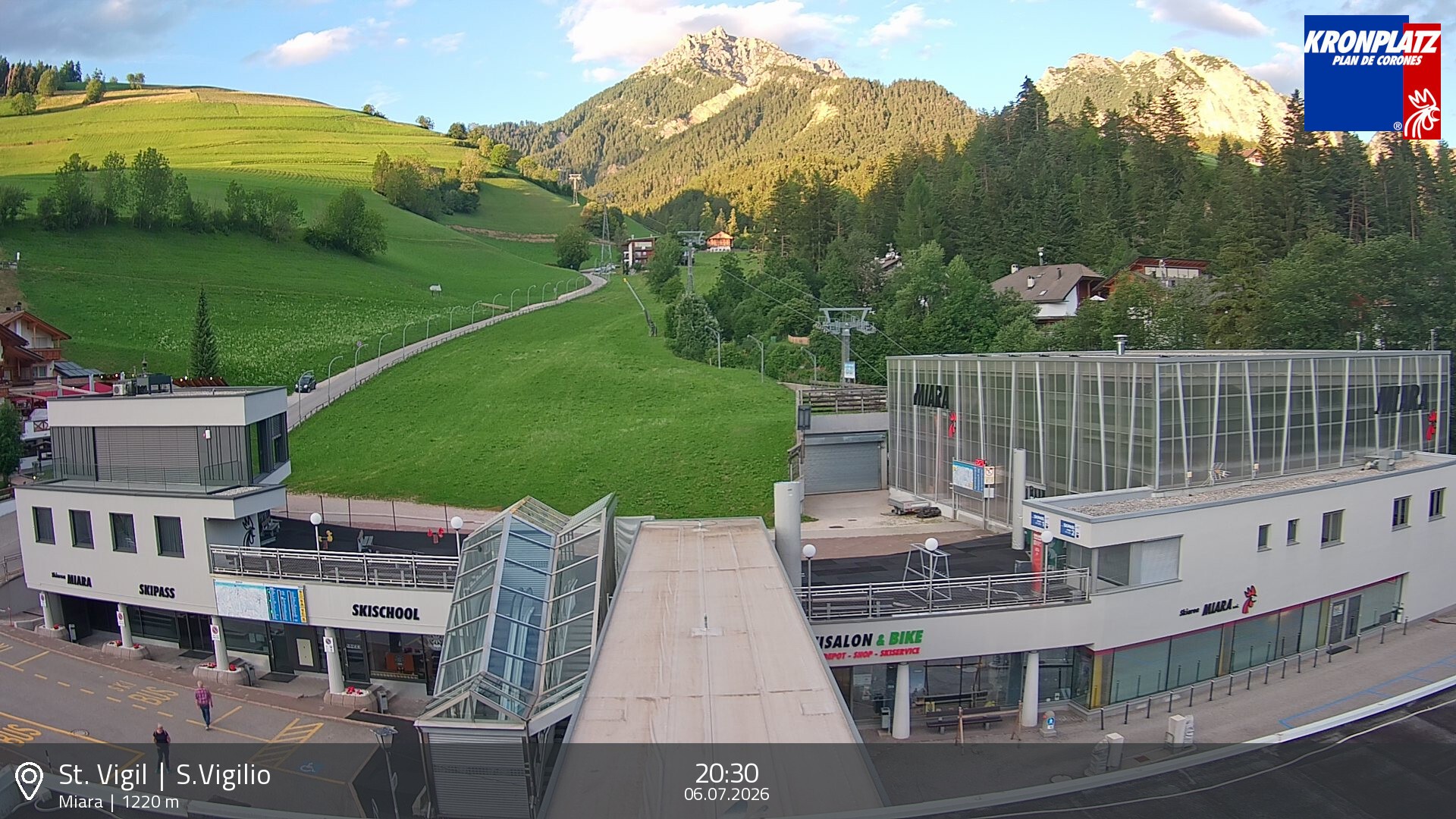 Archiv Foto Webcam Talstation Miara, Kronplatz