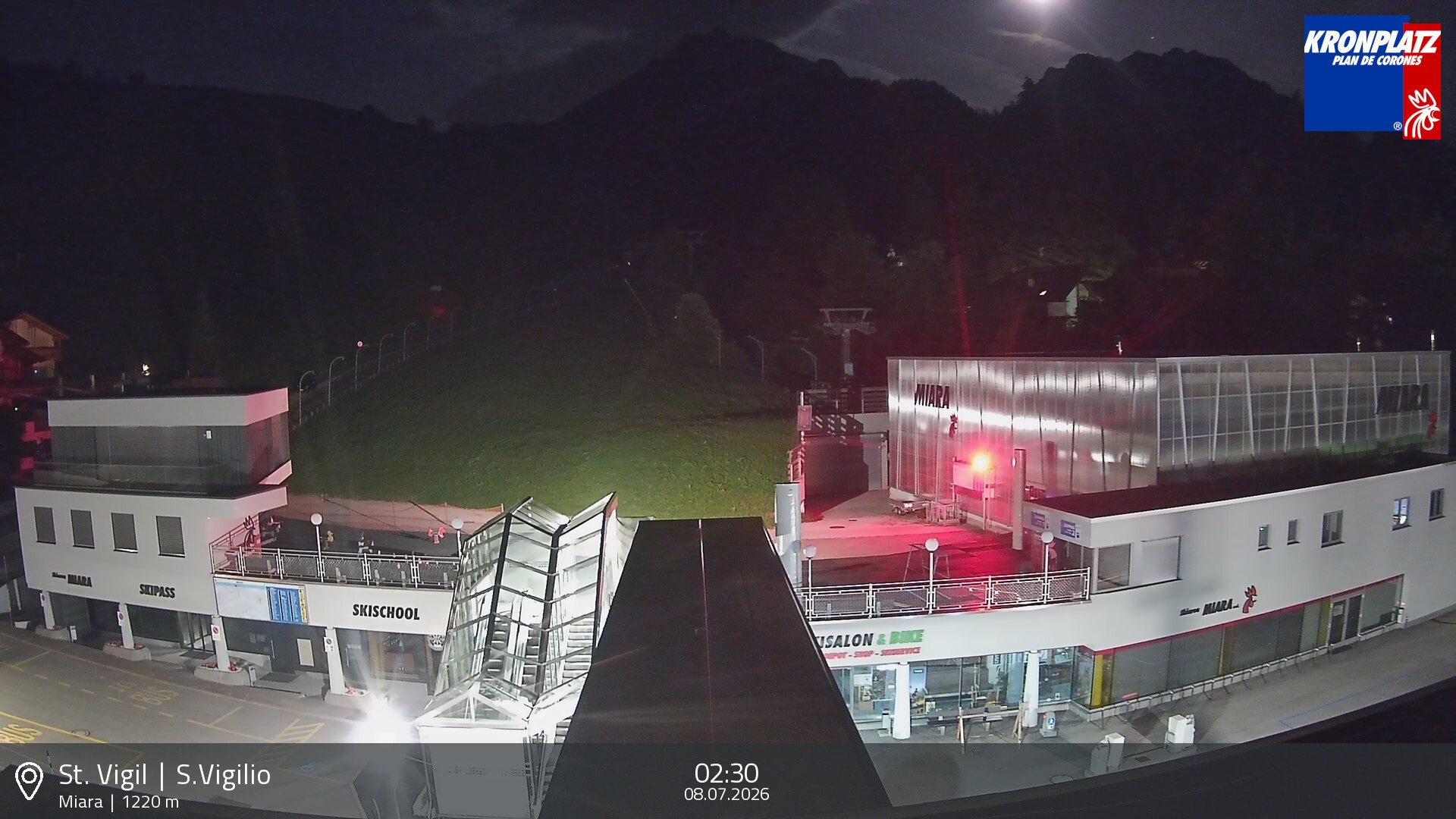 Archiv Foto Webcam Talstation Miara, Kronplatz