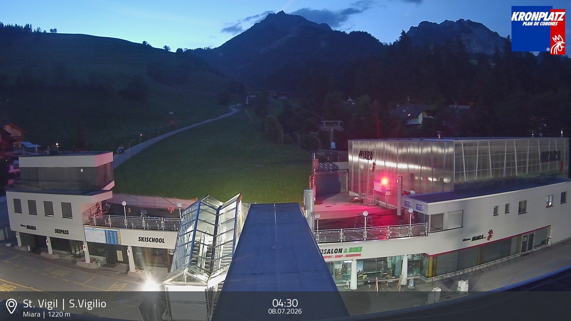 Archiv Foto Webcam Talstation Miara, Kronplatz