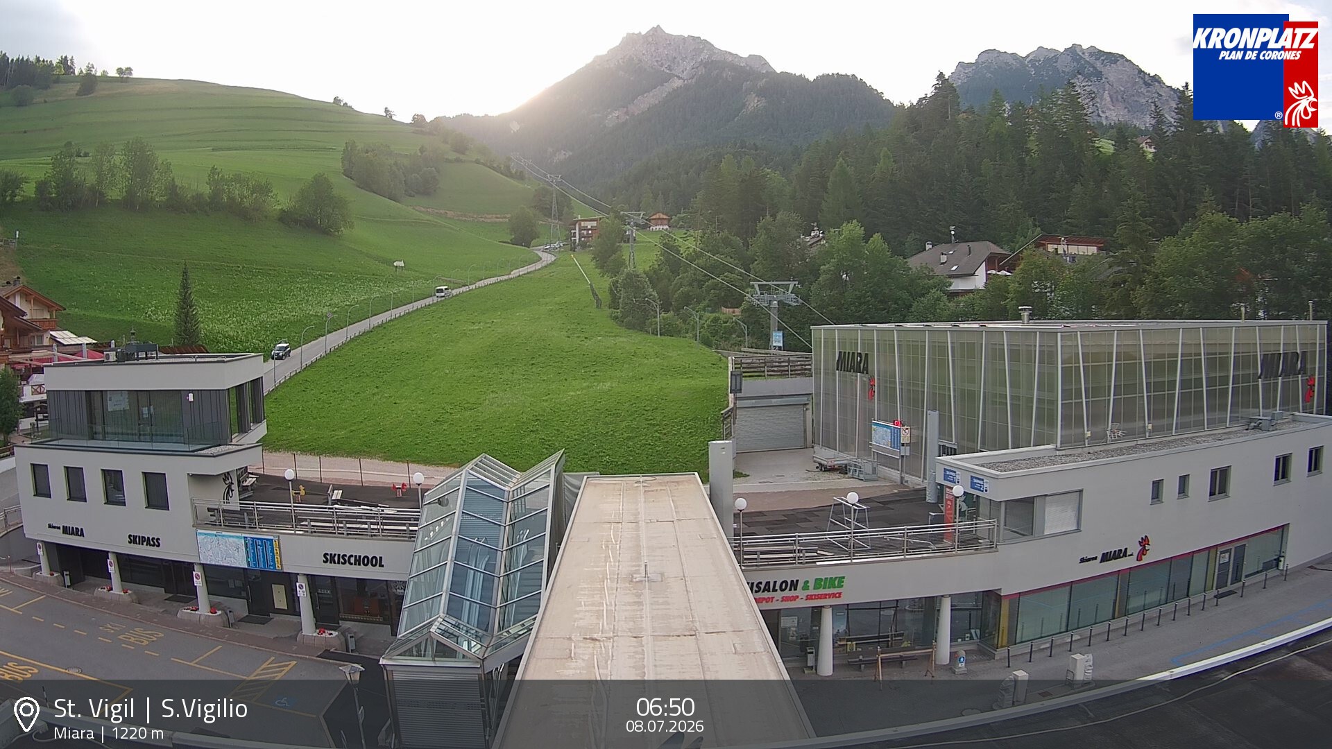 Archiv Foto Webcam Talstation Miara, Kronplatz