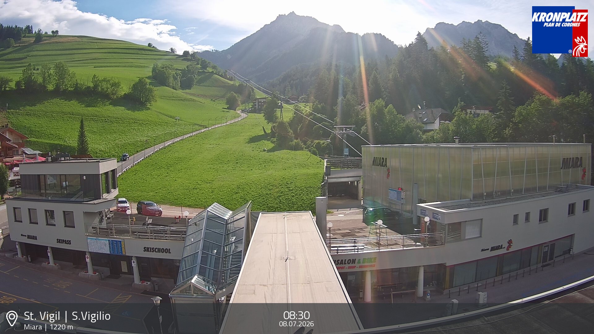 Archiv Foto Webcam Talstation Miara, Kronplatz