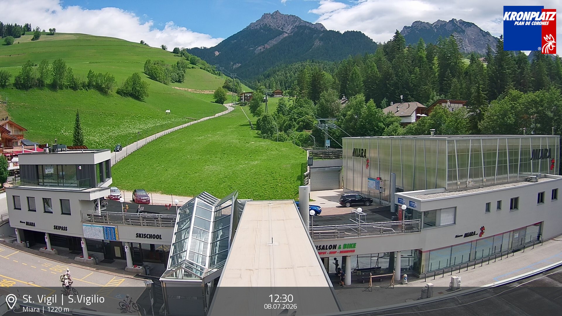 Archiv Foto Webcam Talstation Miara, Kronplatz