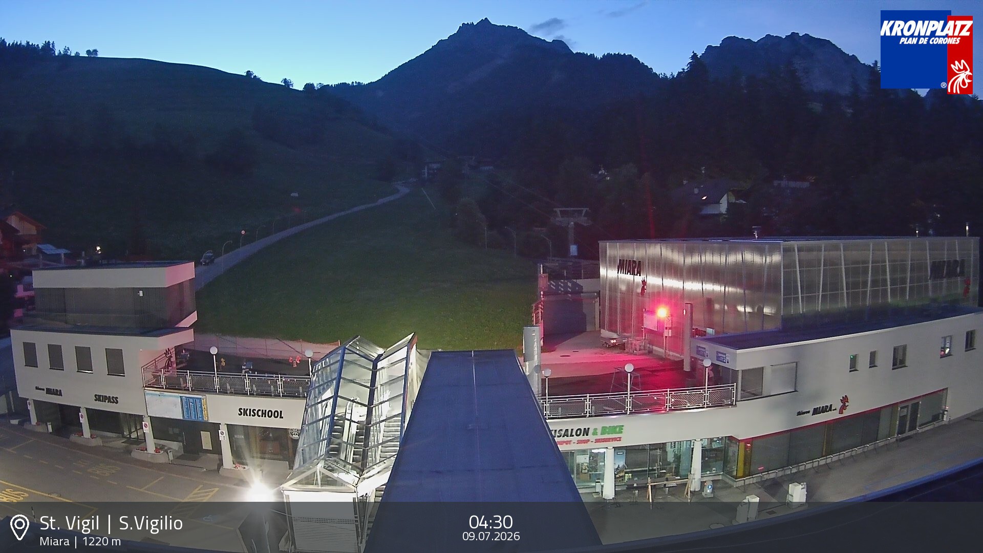 Archiv Foto Webcam Talstation Miara, Kronplatz