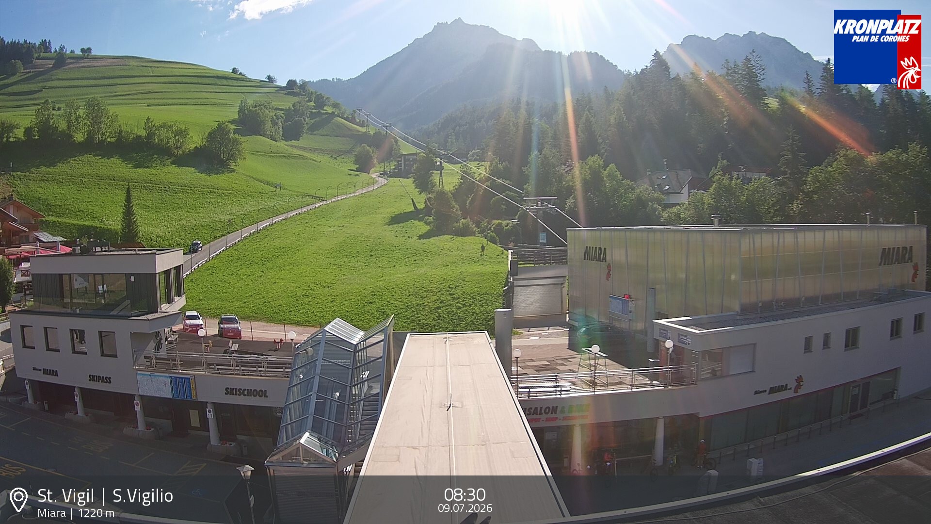 Archiv Foto Webcam Talstation Miara, Kronplatz
