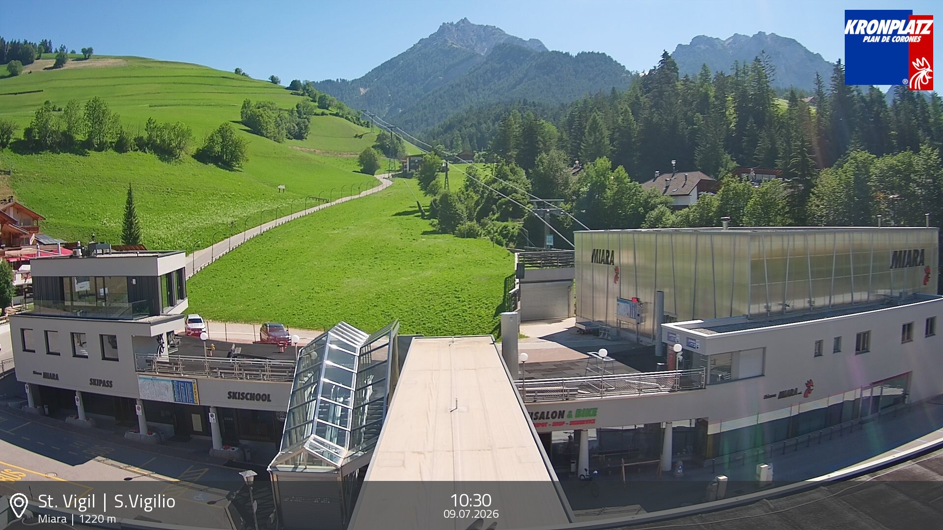 Archiv Foto Webcam Talstation Miara, Kronplatz