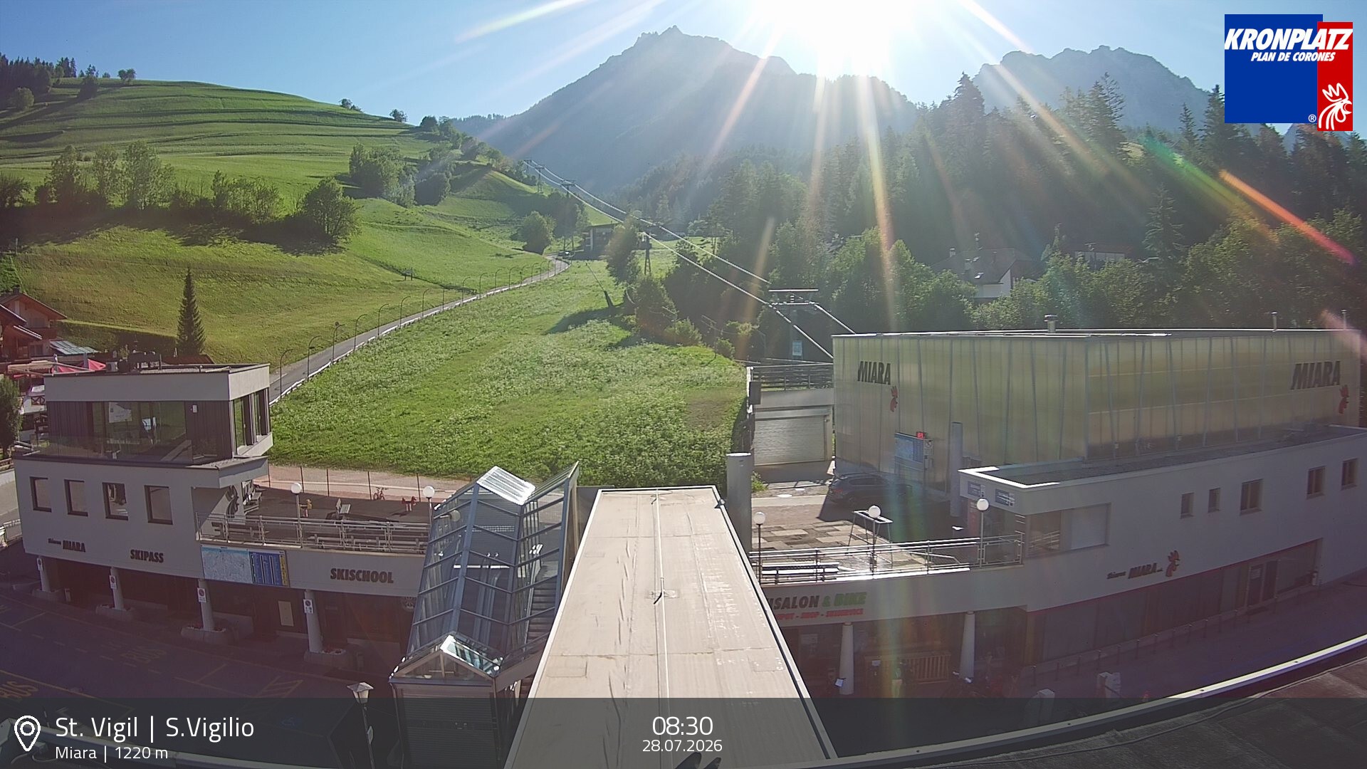 Archiv Foto Webcam Talstation Miara, Kronplatz