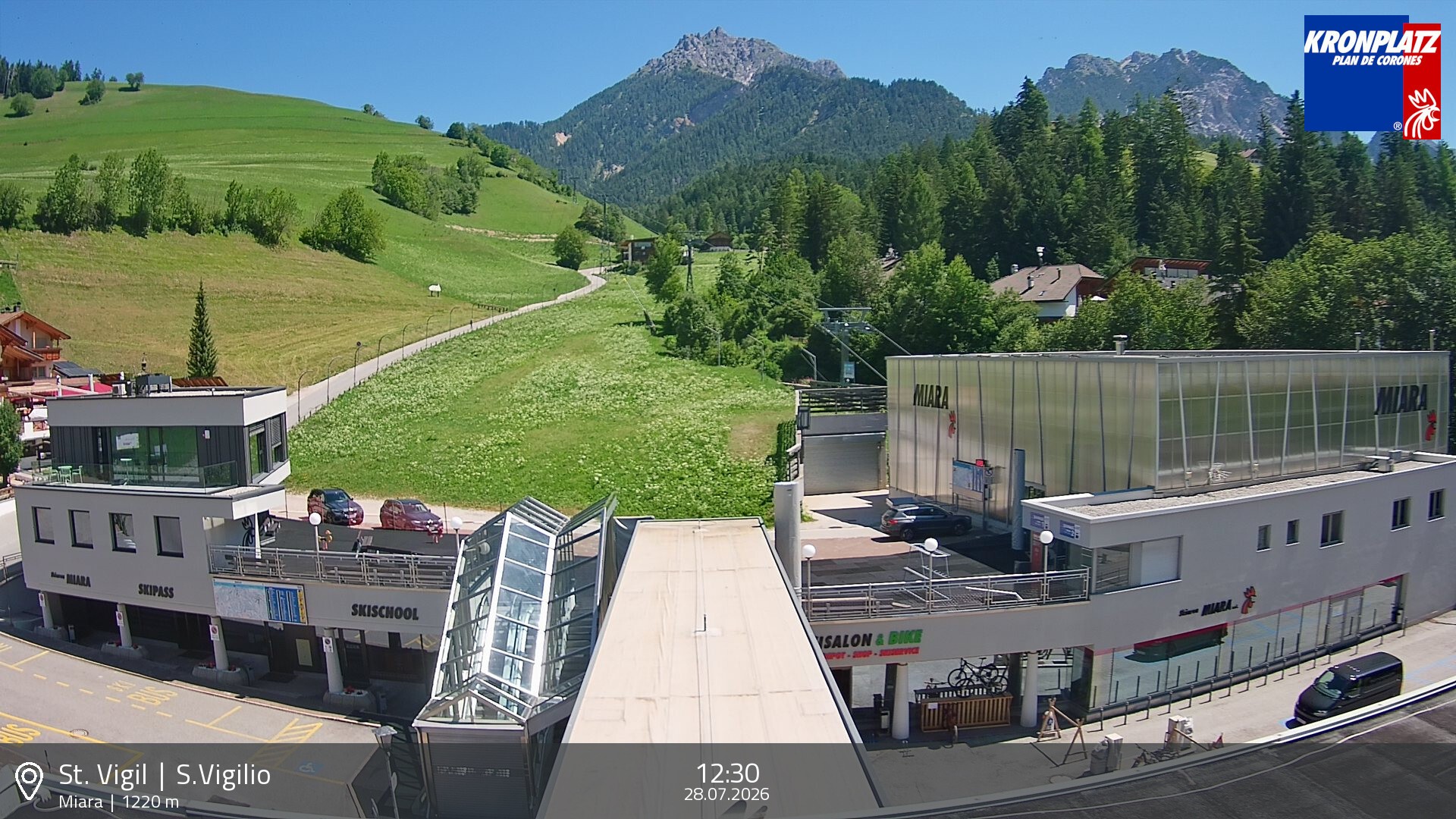 Archiv Foto Webcam Talstation Miara, Kronplatz