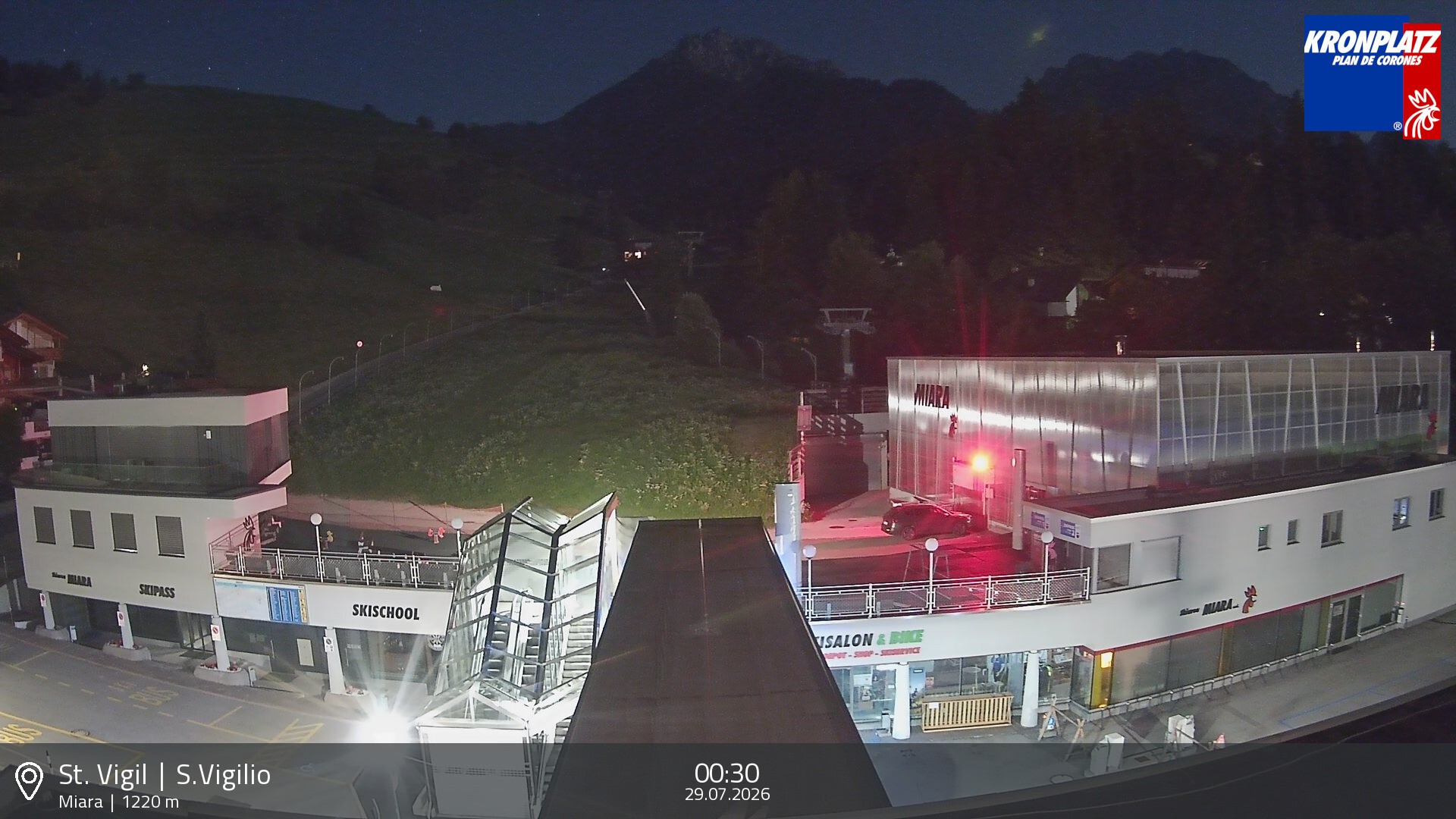 Archiv Foto Webcam Talstation Miara, Kronplatz