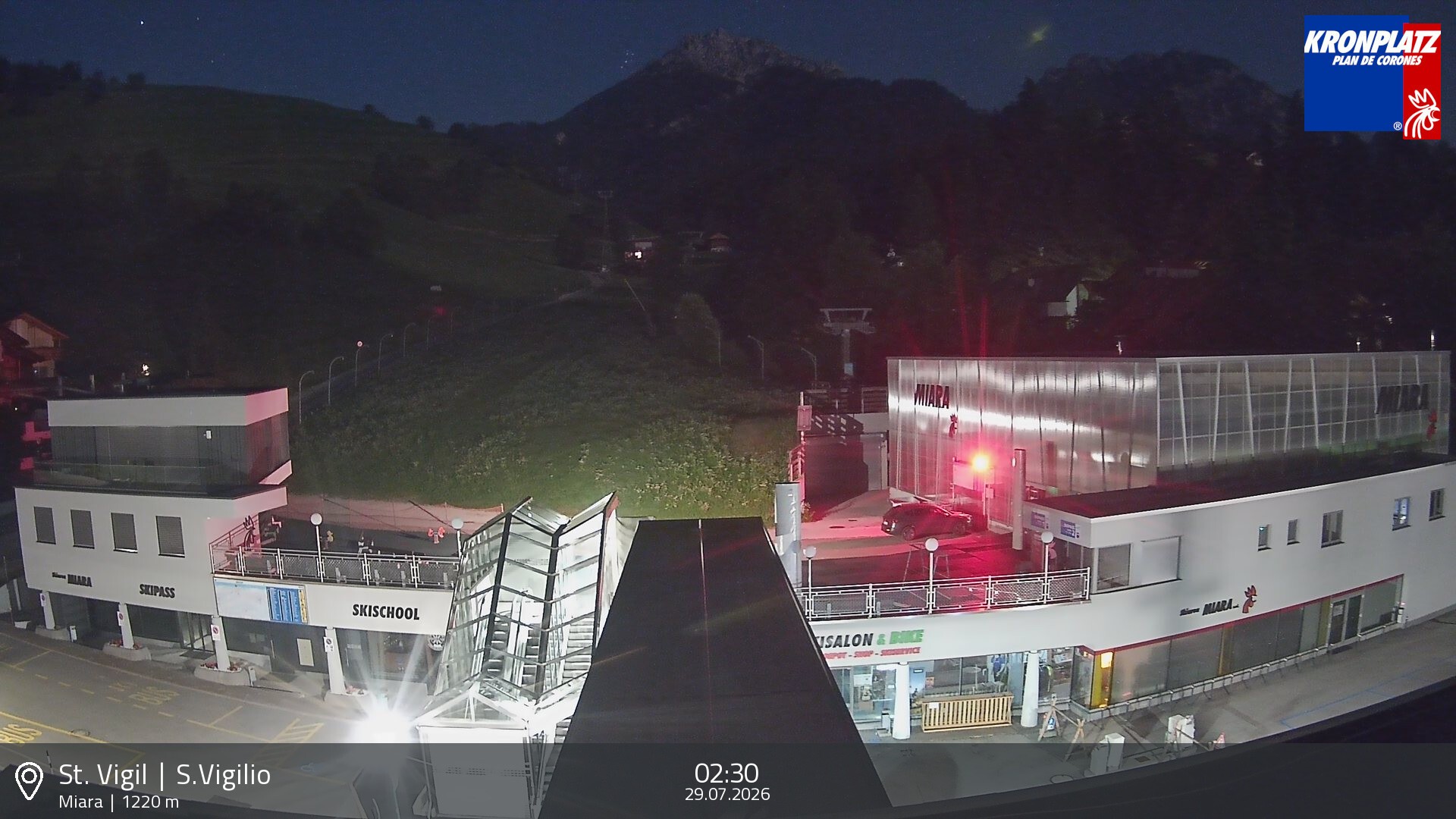 Archiv Foto Webcam Talstation Miara, Kronplatz