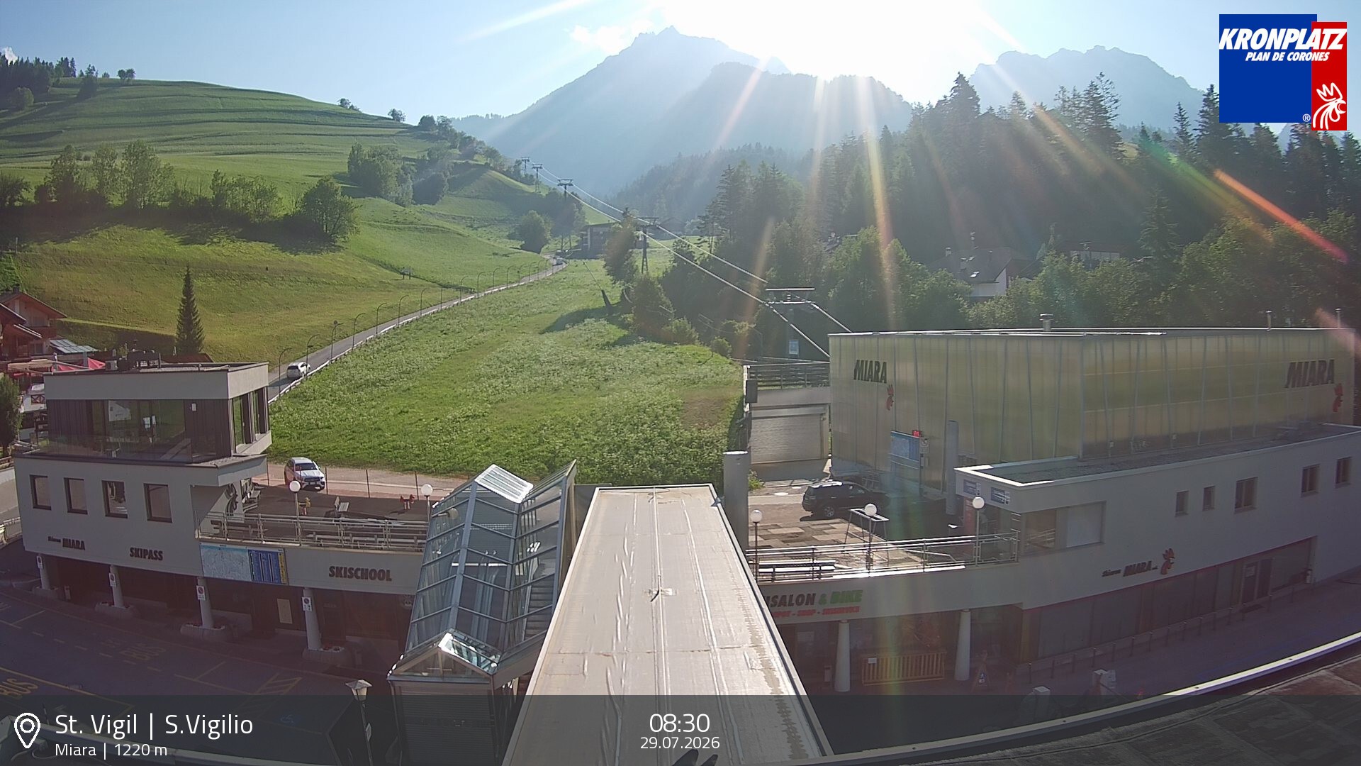 Archiv Foto Webcam Talstation Miara, Kronplatz