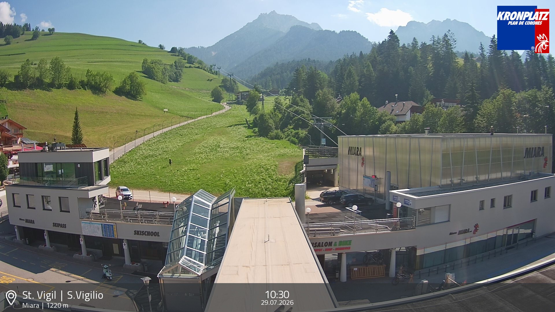 Archiv Foto Webcam Talstation Miara, Kronplatz
