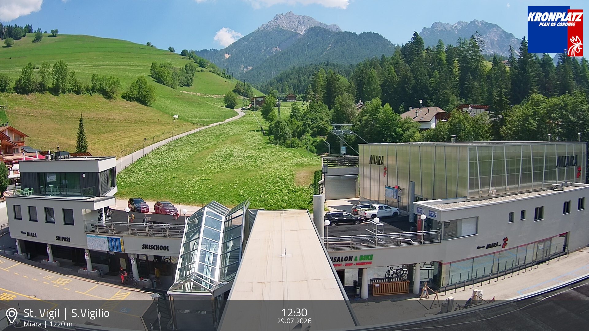 Archiv Foto Webcam Talstation Miara, Kronplatz