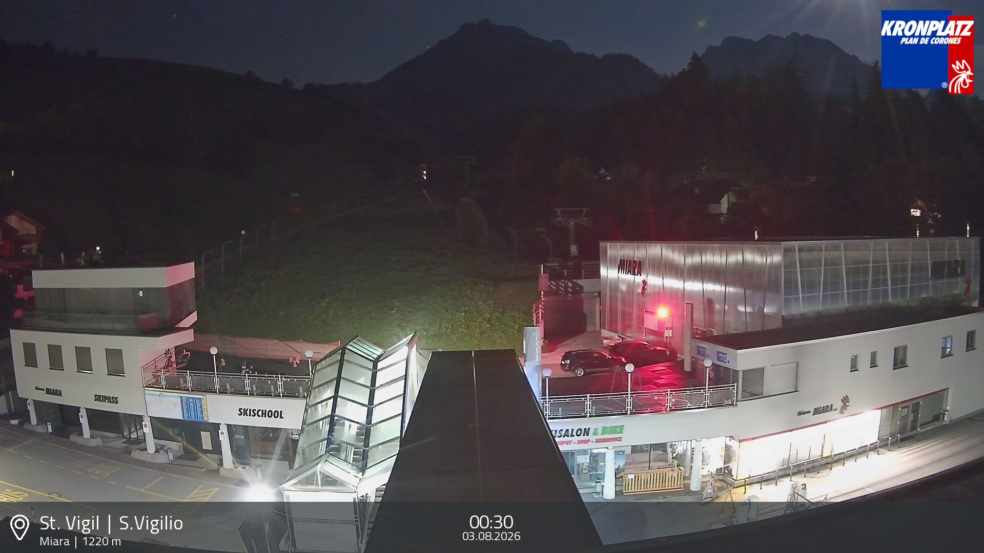 Archiv Foto Webcam Talstation Miara, Kronplatz