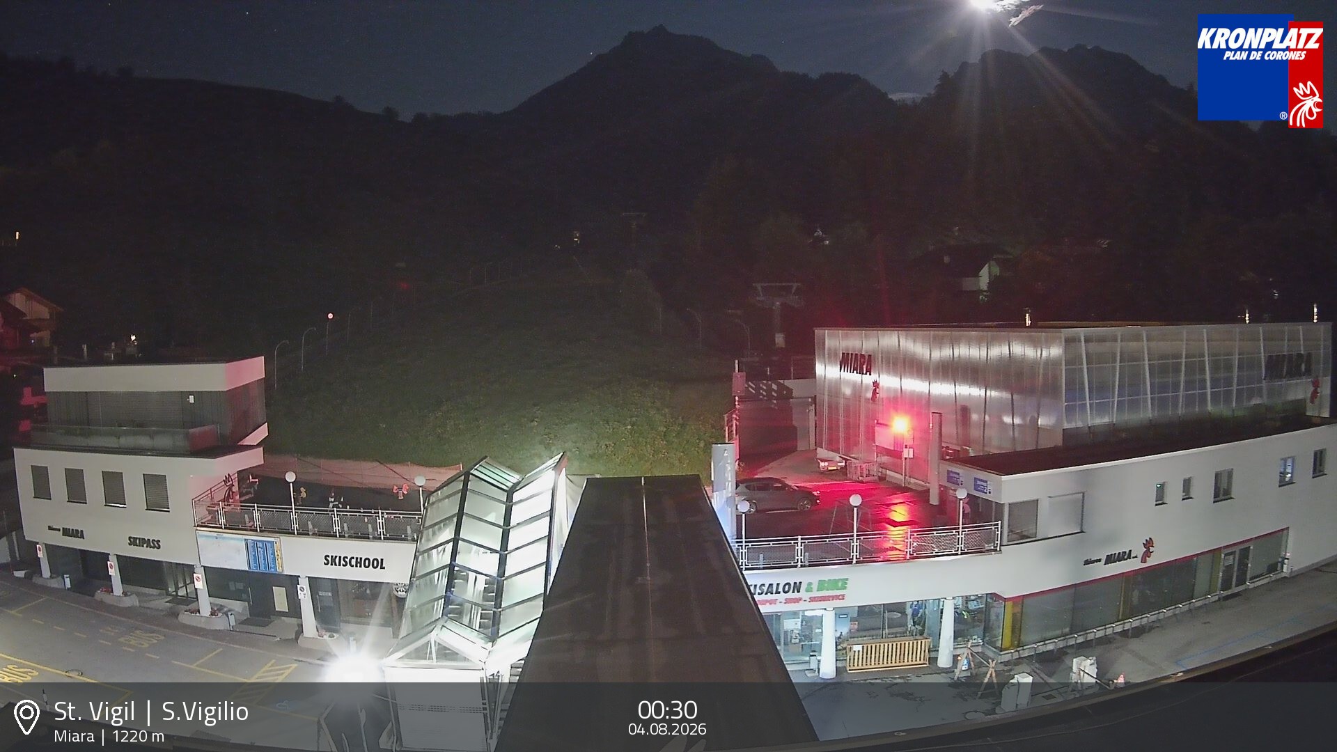 Archiv Foto Webcam Talstation Miara, Kronplatz