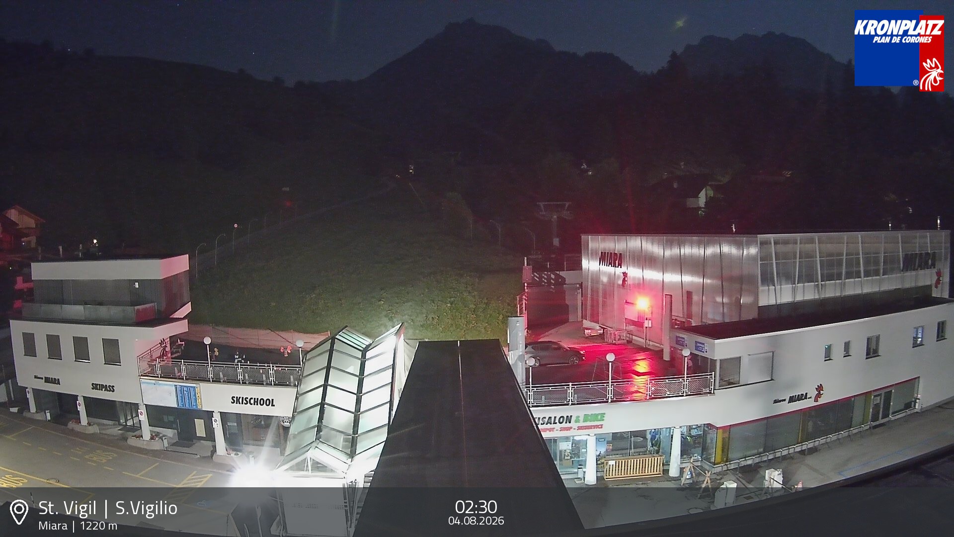 Archiv Foto Webcam Talstation Miara, Kronplatz