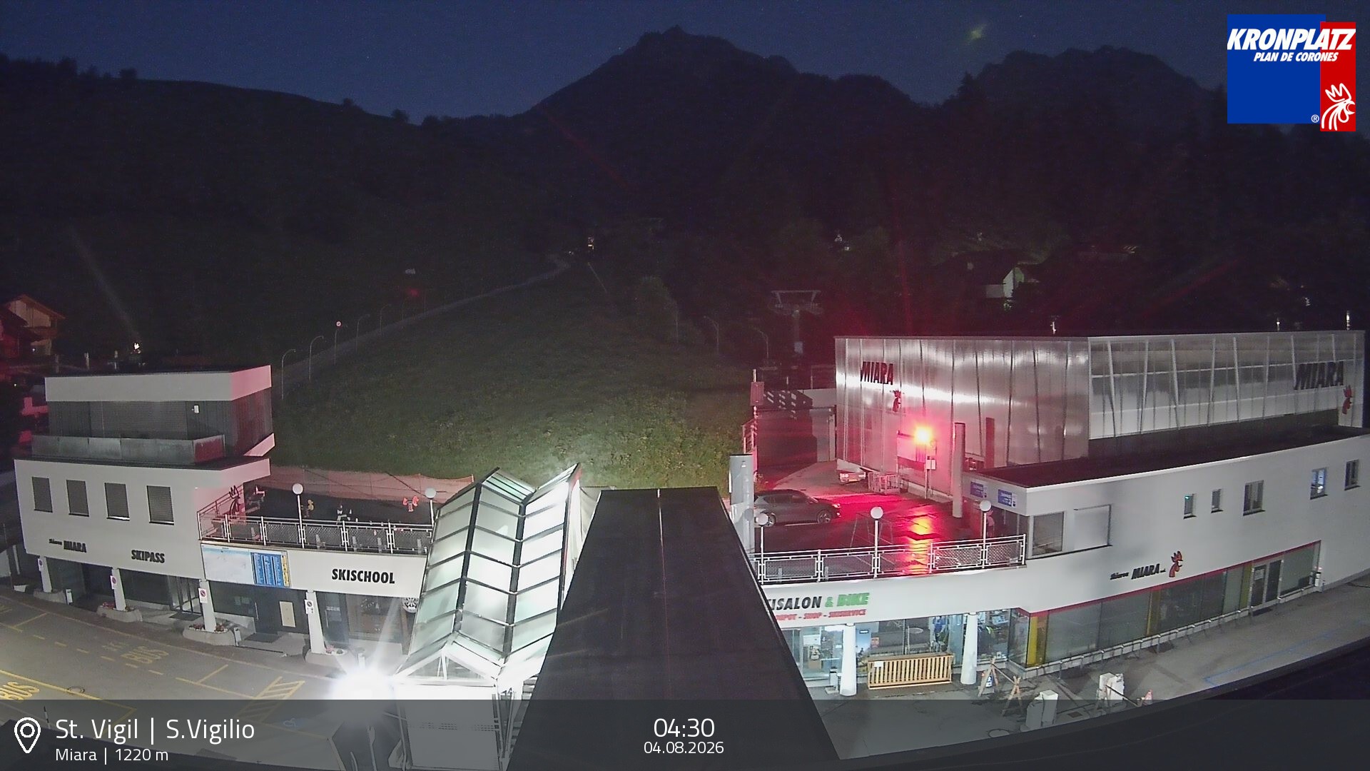 Archiv Foto Webcam Talstation Miara, Kronplatz