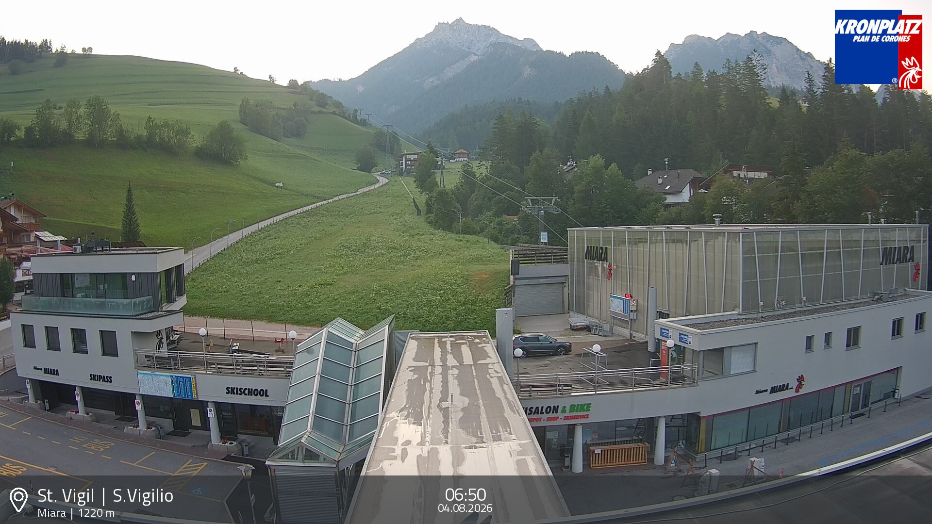 Archiv Foto Webcam Talstation Miara, Kronplatz