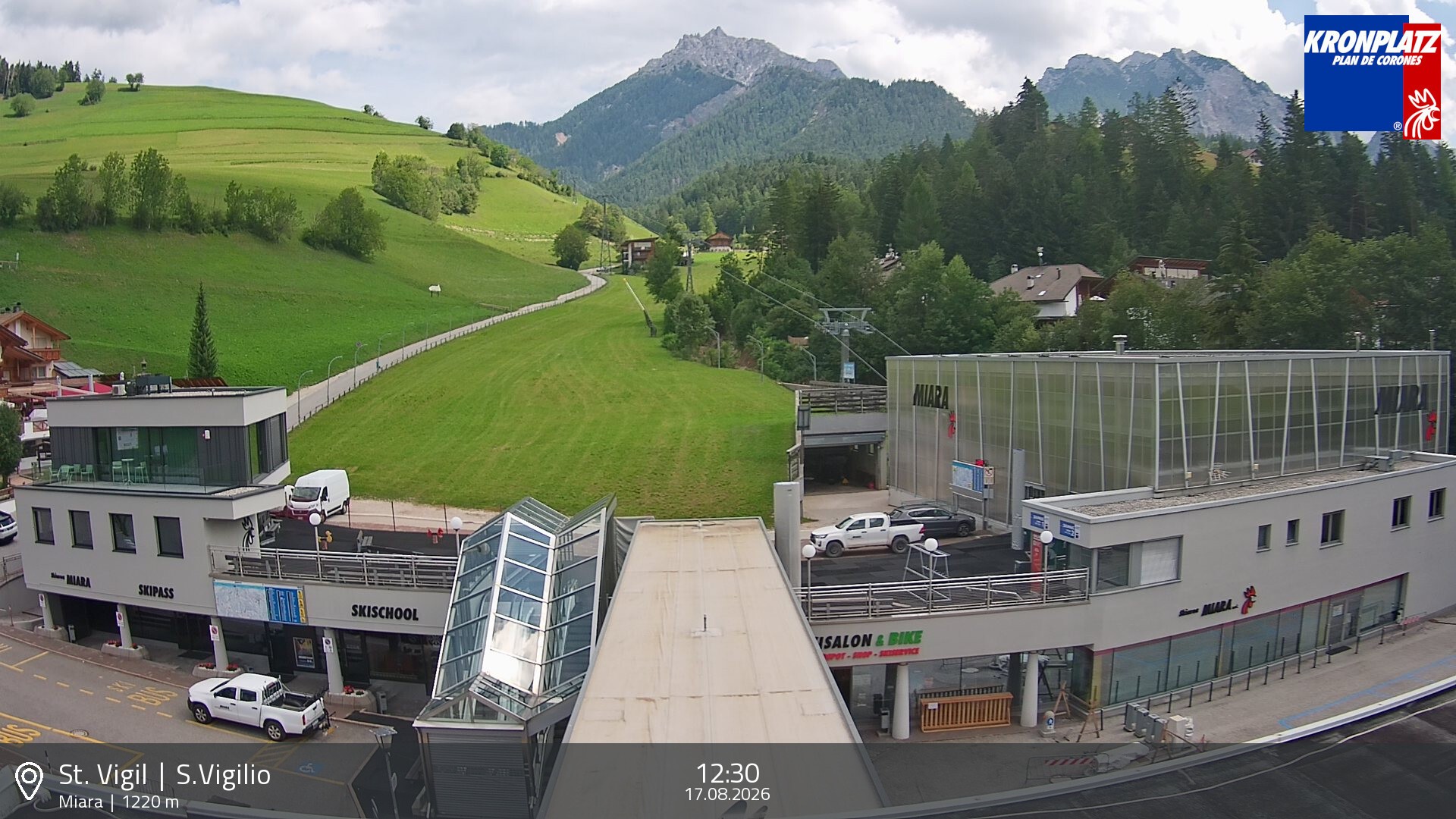 Archiv Foto Webcam Talstation Miara, Kronplatz