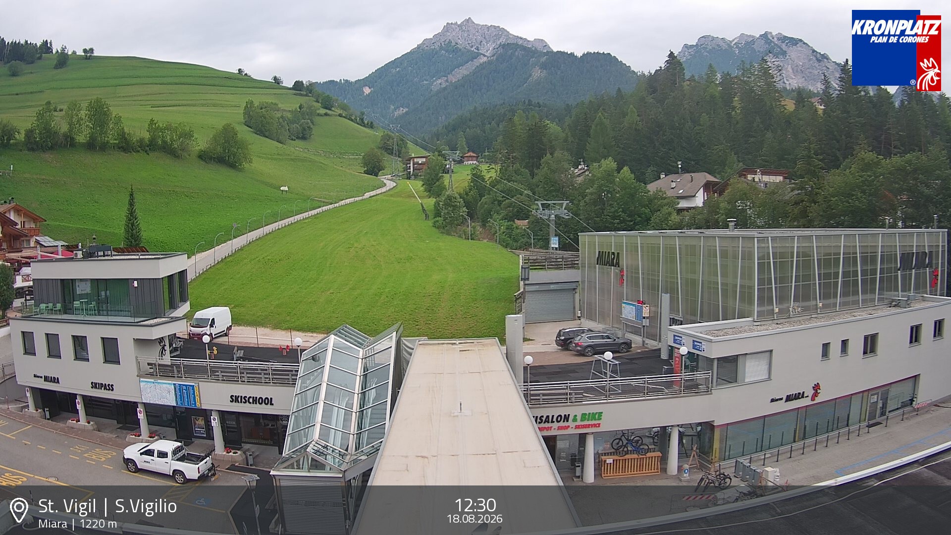 Archiv Foto Webcam Talstation Miara, Kronplatz