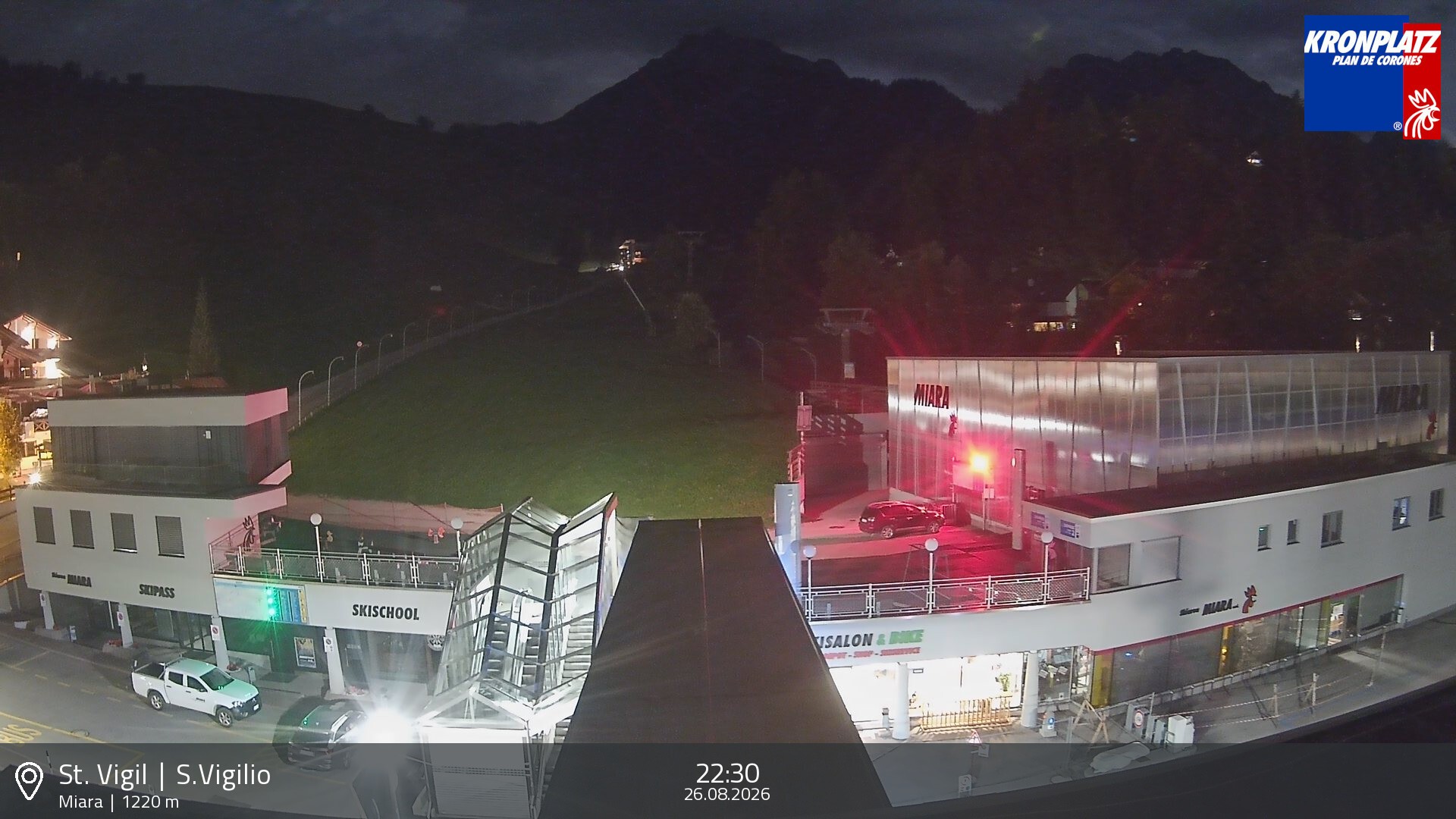 Archived image Webcam Base station Miara, Plan de Corones