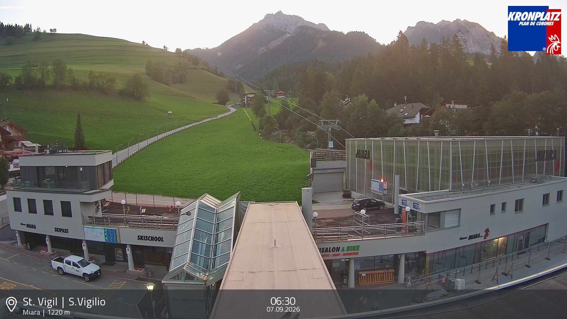 Archiv Foto Webcam Talstation Miara, Kronplatz
