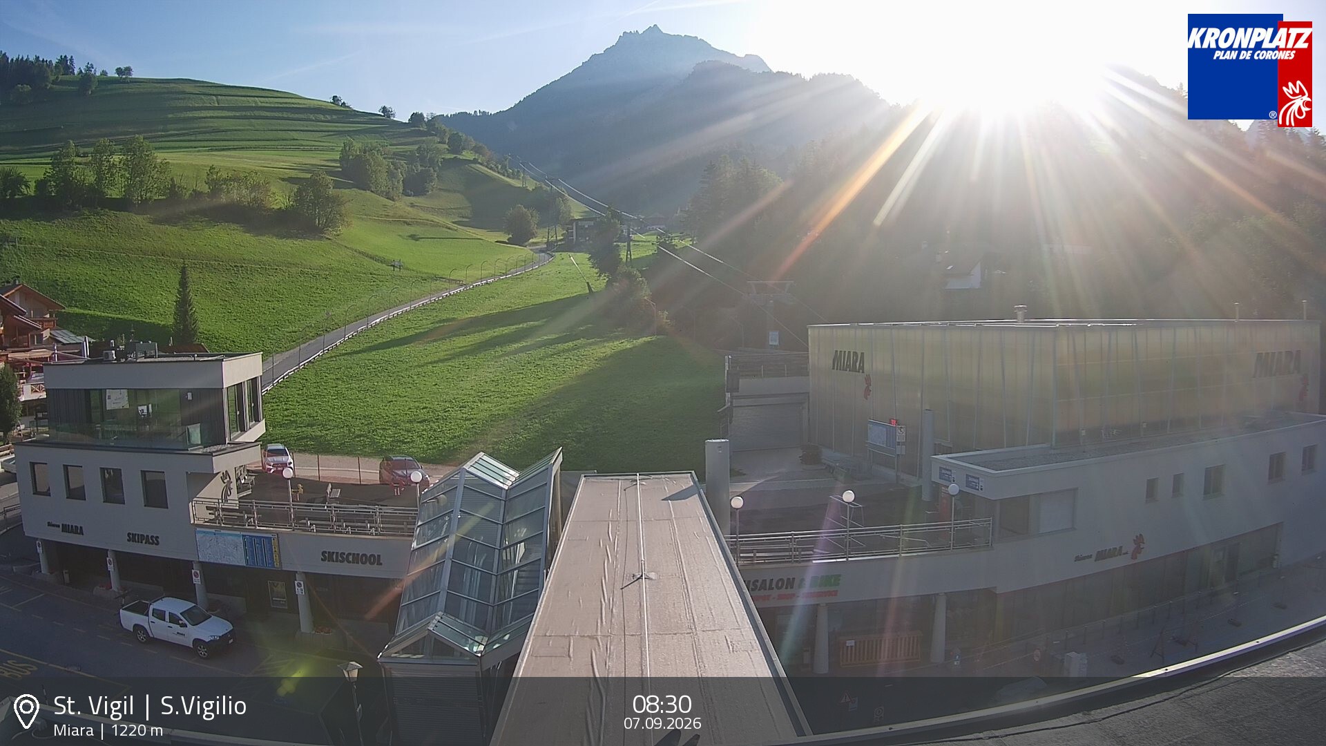 Archiv Foto Webcam Talstation Miara, Kronplatz
